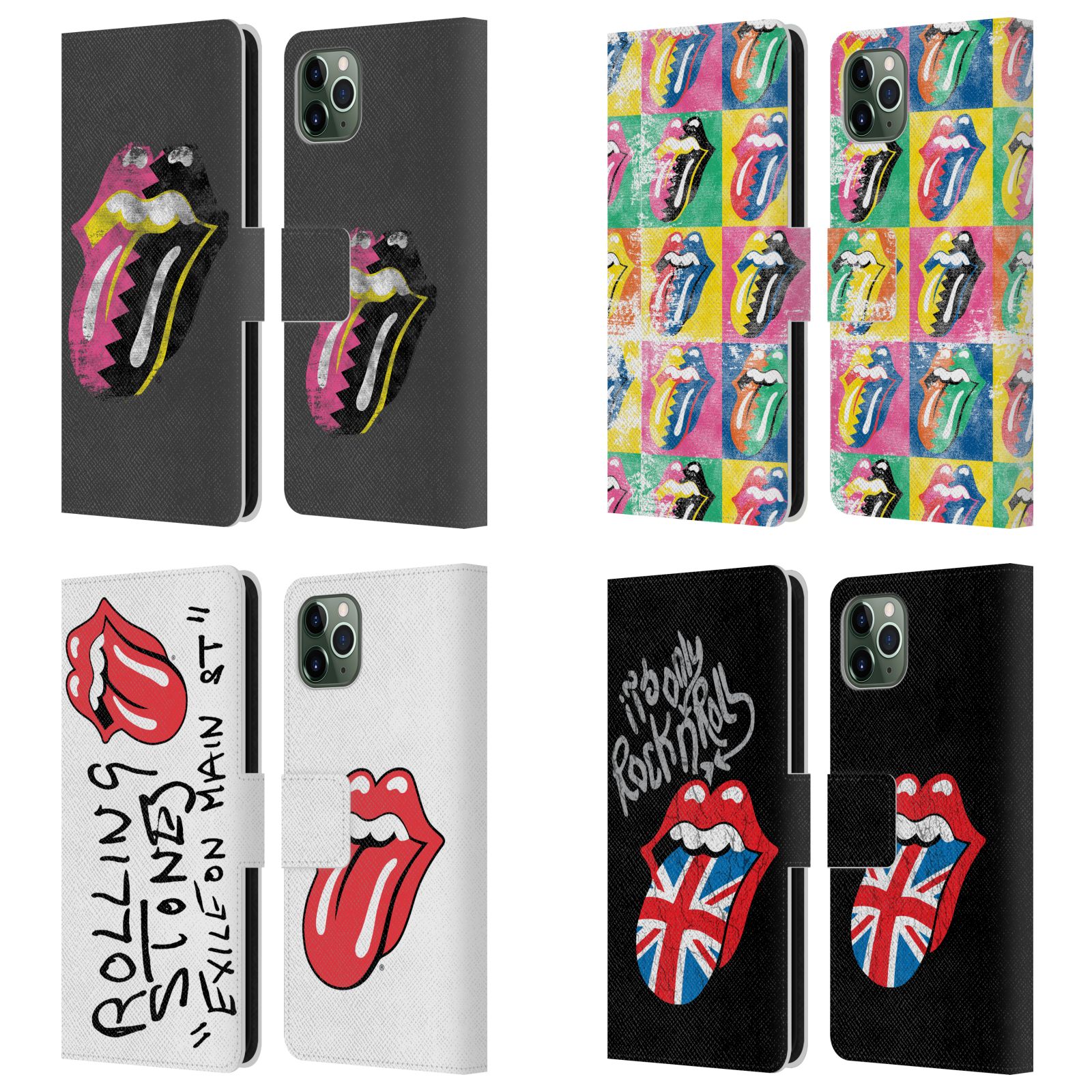 公式ライセンス The Rolling Stones アルバム レザー手帳型ウォレットタイプケース Apple iPhone 電話 ザ・ローリング・ストーンズ ローリング・ストーンズ ローリング ストーンズ ベロ・マーク