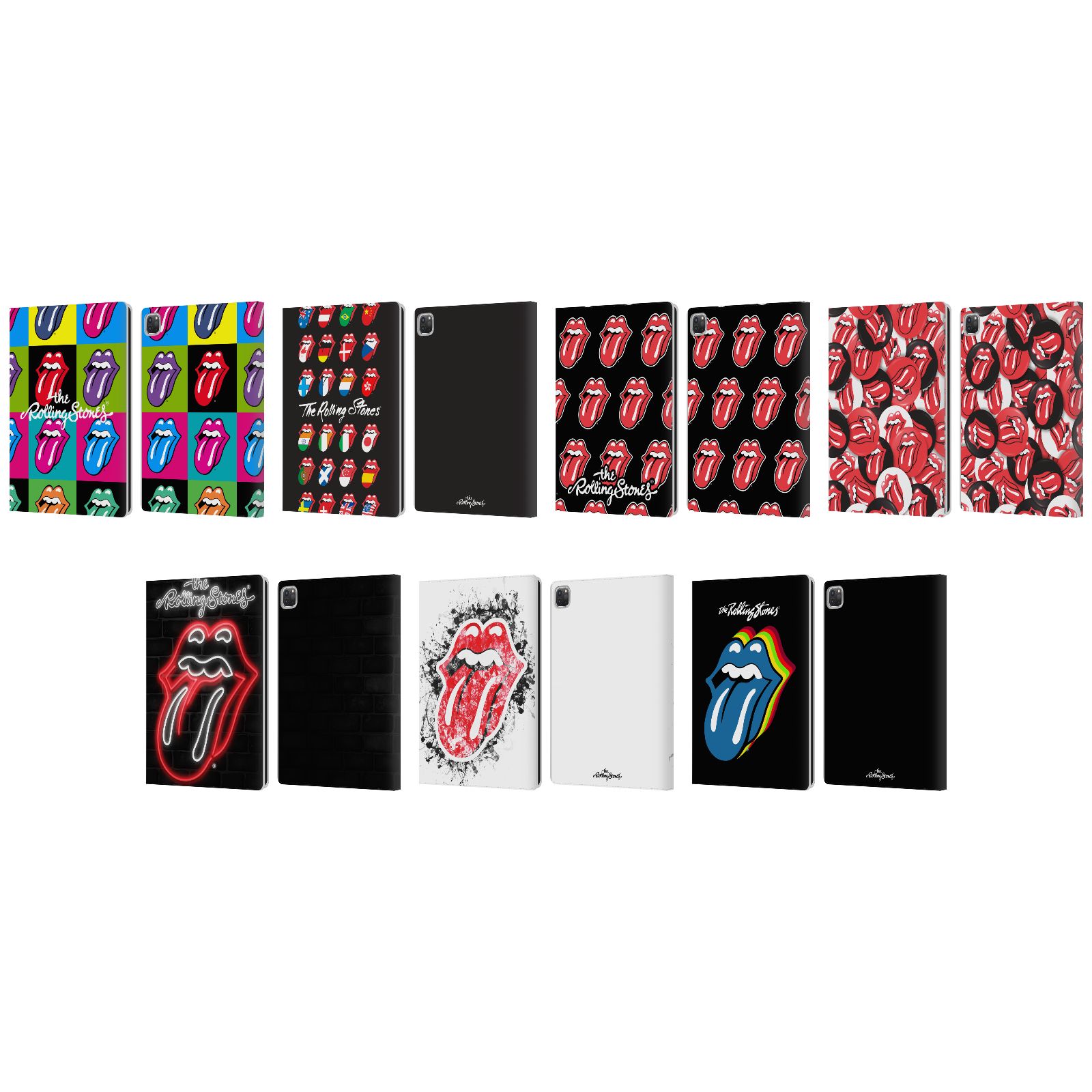 公式ライセンス The Rolling Stones リックス・コレクション レザー手帳型ウォレットタイプケース Apple iPad ザ・ローリング・ストーンズ ローリング・ストーンズ ローリング ストーンズ グッズ