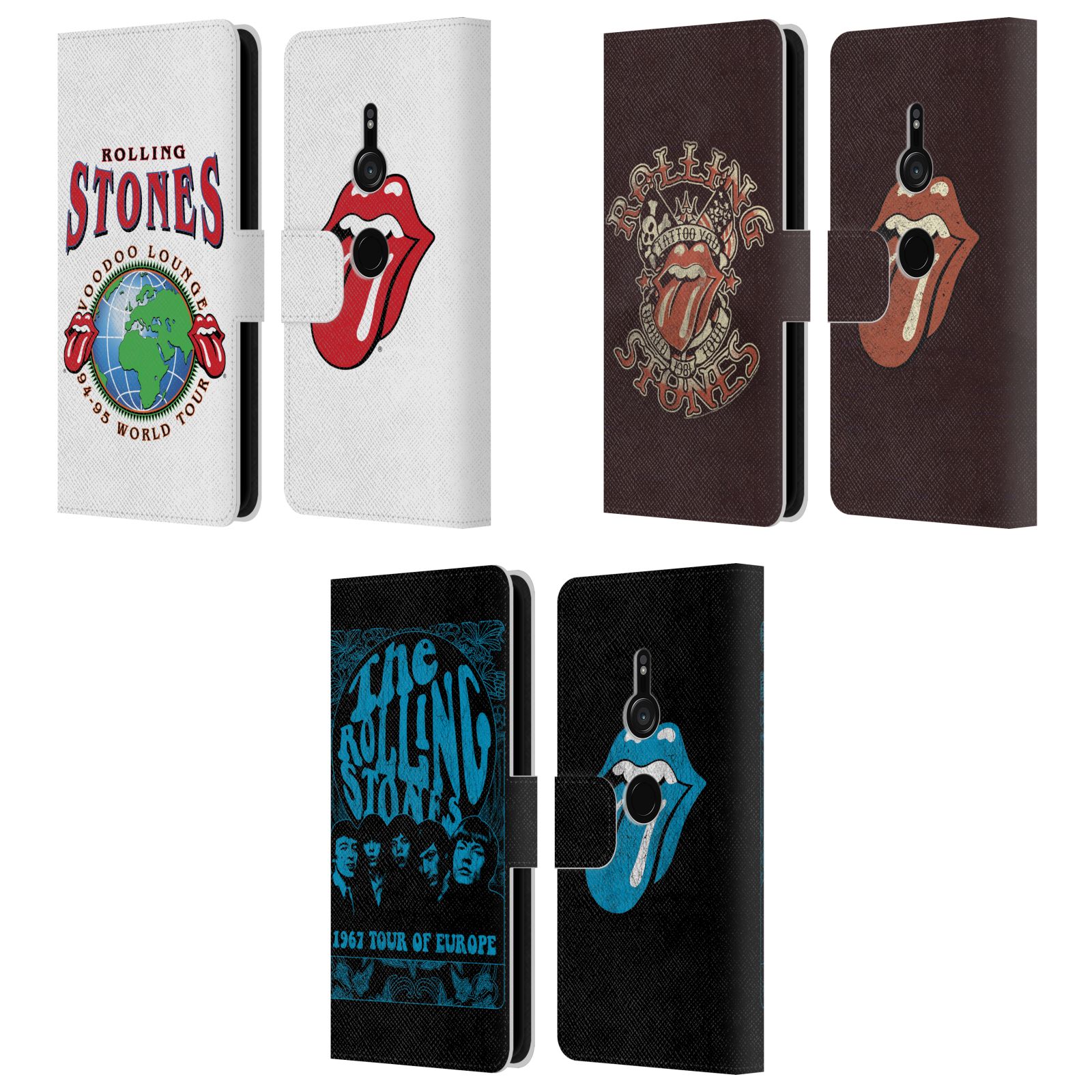公式ライセンス The Rolling Stones ツアー レザー手帳型ウォレットタイプケース Sony 電話 1 ザ・ローリング・ストーンズ ローリング・ストーンズ ローリング ストーンズ ベロ・マーク イギリス