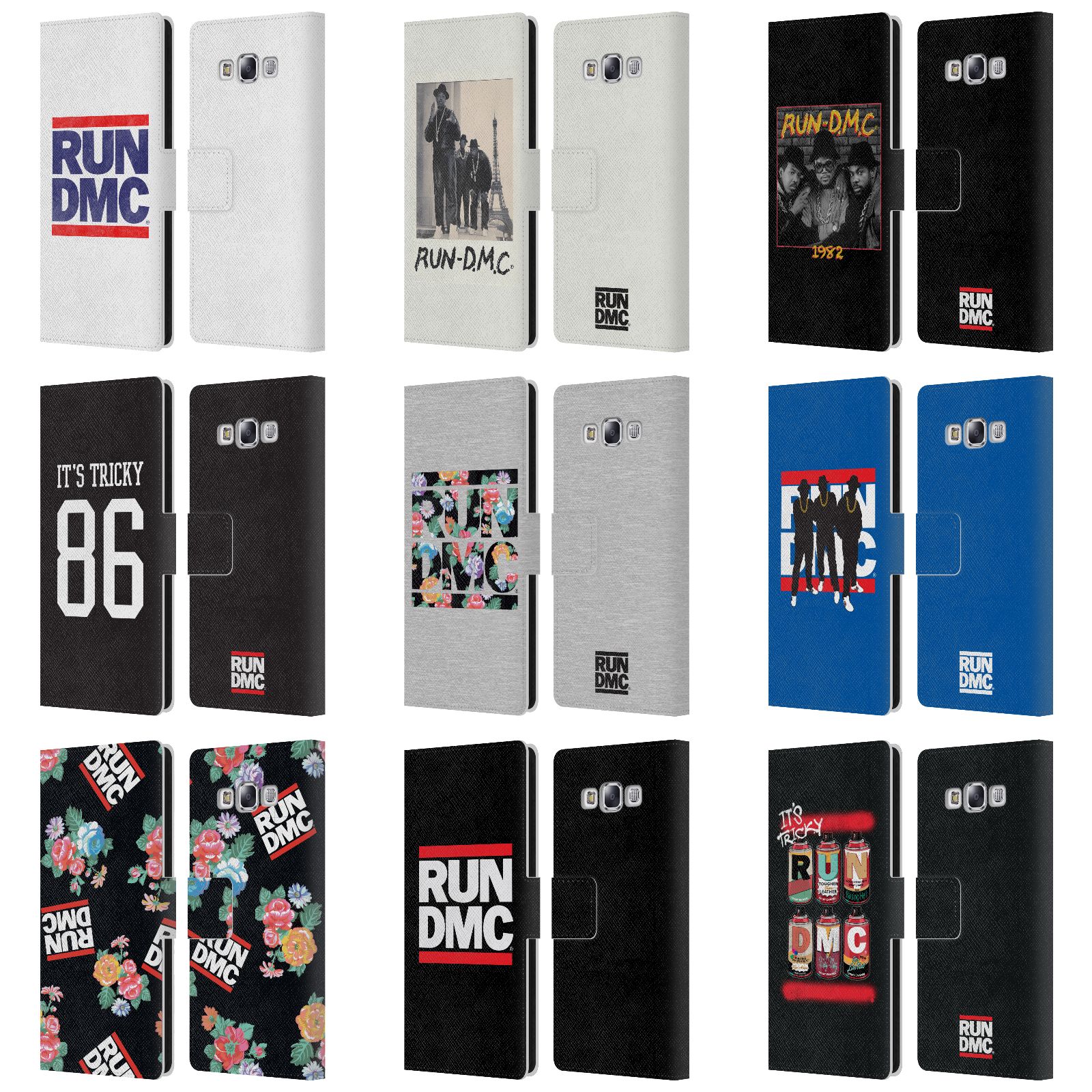 公式ライセンス Run-D.M.C. キーアート レザー手帳型ウォレットタイプケース Samsung 電話 3 スマホケース 全機種対応 グッズ