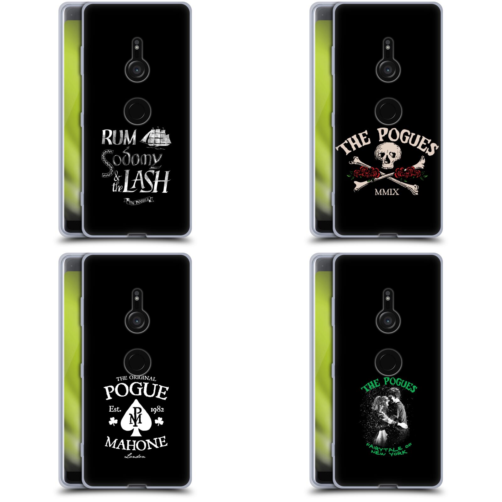  公式ライセンス The Pogues グラフィック ソフトジェルケース Sony 電話 1 スマホケース 全機種対応 グッズ ワイヤレス充電 対応 Qiワイヤレス充電 Qi充電