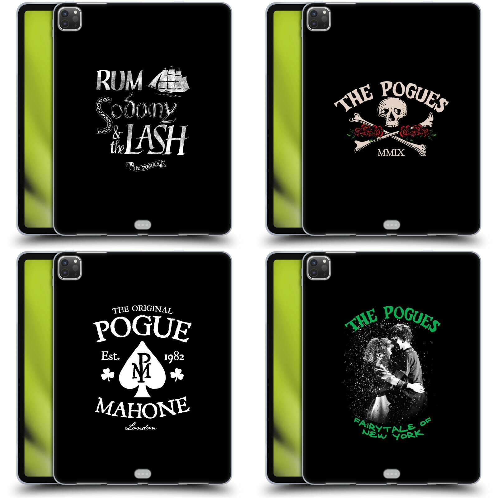  公式ライセンス The Pogues グラフィック ソフトジェルケース Apple Kindle スマホケース 全機種対応 グッズ ワイヤレス充電 対応 Qiワイヤレス充電 Qi充電