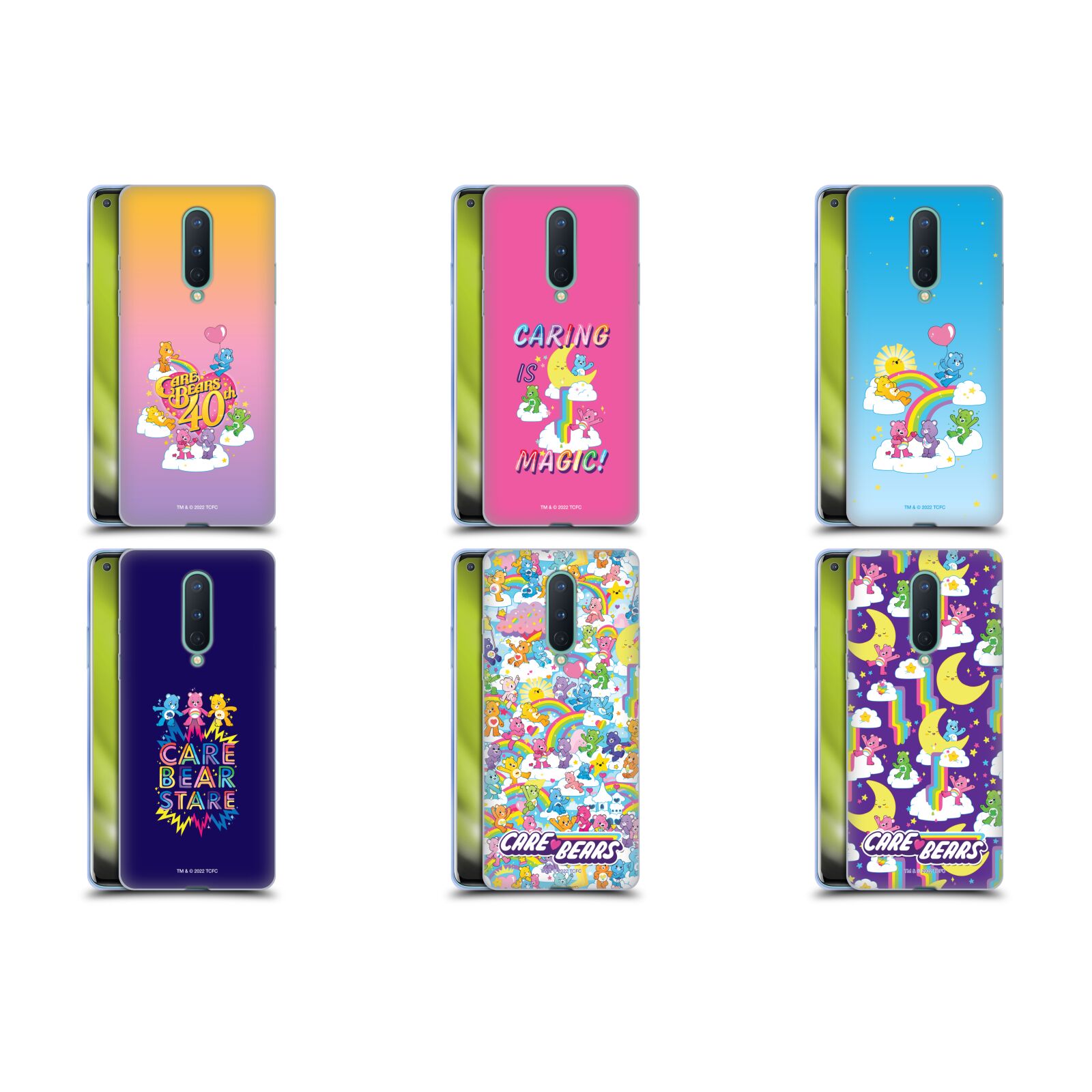 公式ライセンス Care Bears 40thアニバーサリー ソフトジェルケース Google Oneplus 電話 スマホケース 全機種対応 グッズ ワイヤレス充電 対応 Qiワイヤレス充電 Qi充電