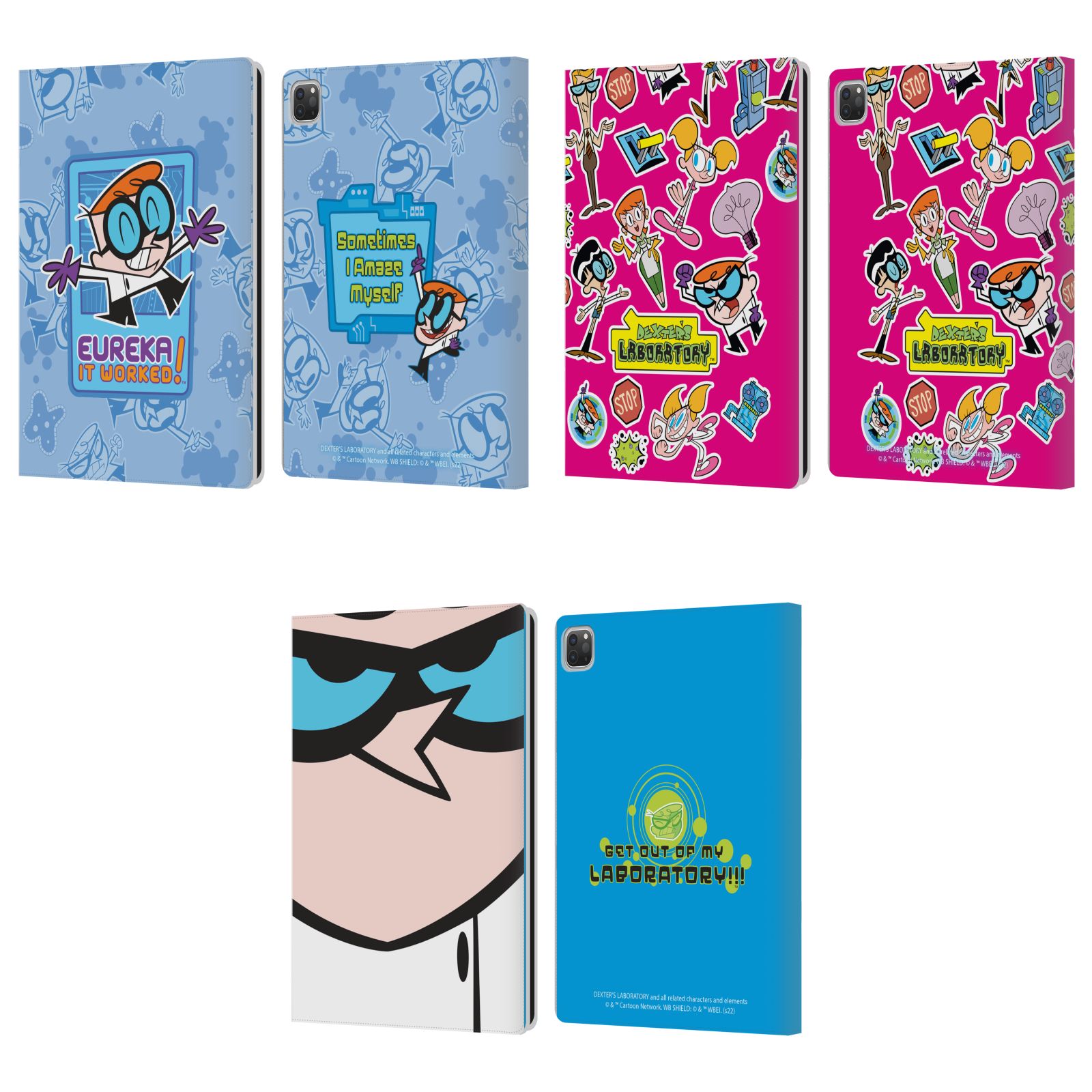 公式ライセンス Dexter's Laboratory グラフィック レザー手帳型ウォレットタイプケース Apple iPad スマホケース 全機種対応 グッズ アイパッドケース タブレットカバー ハードケース 手帳タイプ