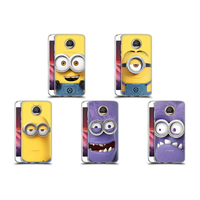 公式ライセンス Despicable Me フルフェイス・ミニオンズ ソフトジェルケース Motorola 電話 スマホケース