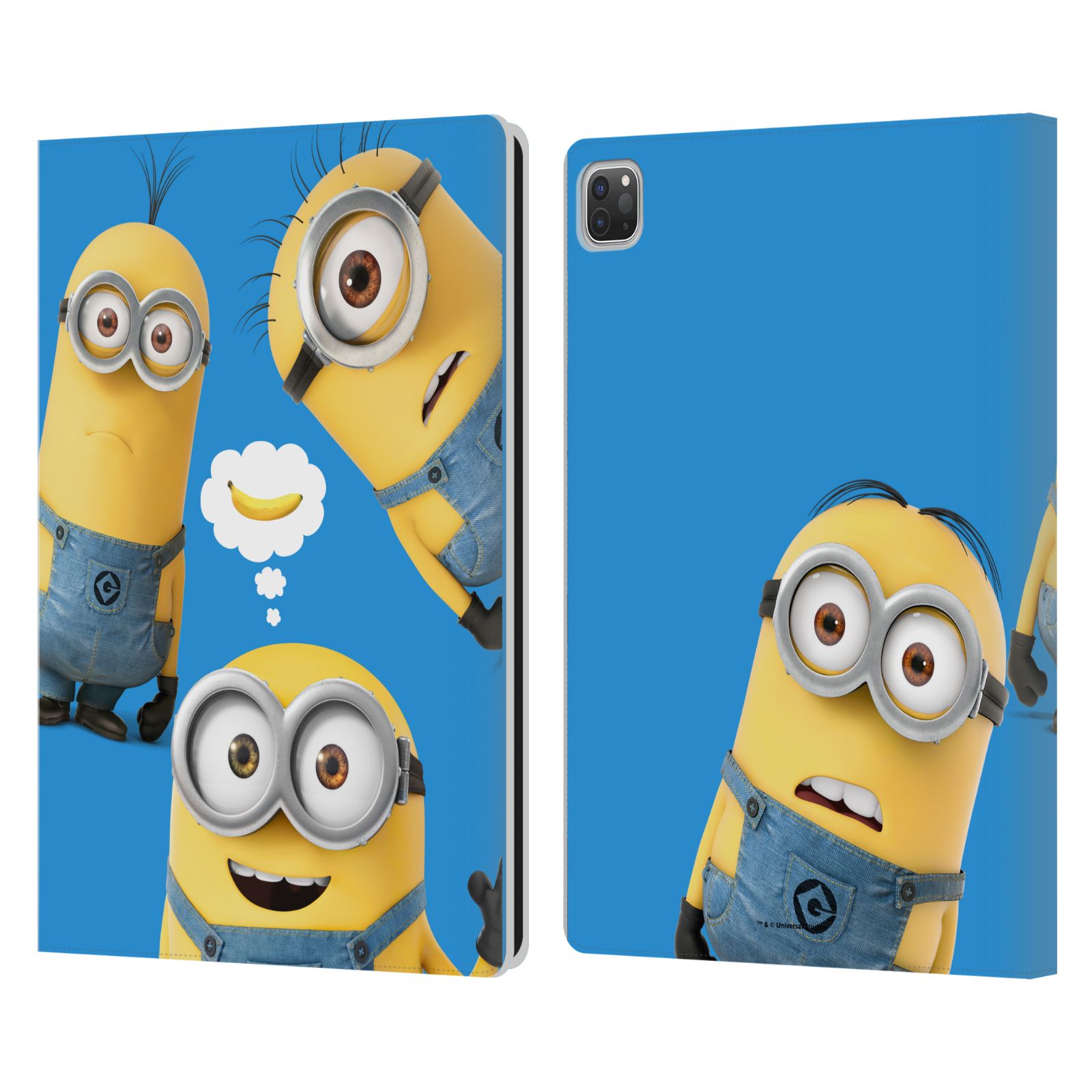 公式ライセンス Despicable Me ファニー・ミニオンズ レザー手帳型ウォレットタイプケース Apple iPad スマホケース