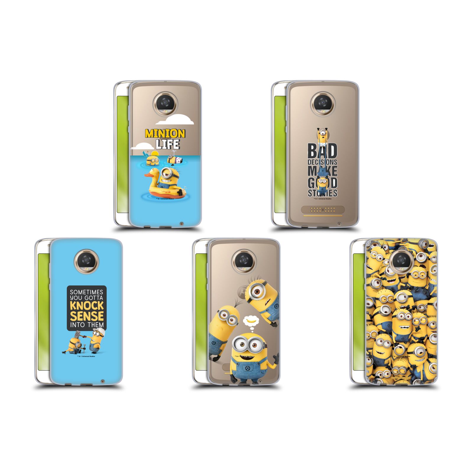 公式ライセンス Despicable Me ファニー・ミニオンズ ソフトジェルケース Motorola 電話 怪盗グルー スチュアート デイブ ケビン カール 可愛い キャラクター スマホケース 全機種対応 グッズ