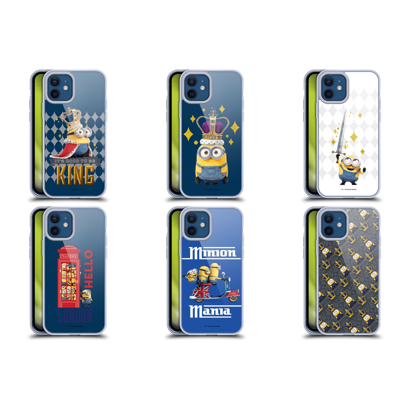 公式ライセンス Minions ミニオン・ブリティッシュ・インベージョン ソフトジェルケース Apple iPhone 電話 ミニオンズ 怪盗グルー スチュアート デイブ ケビン カール 可愛い キャラクター