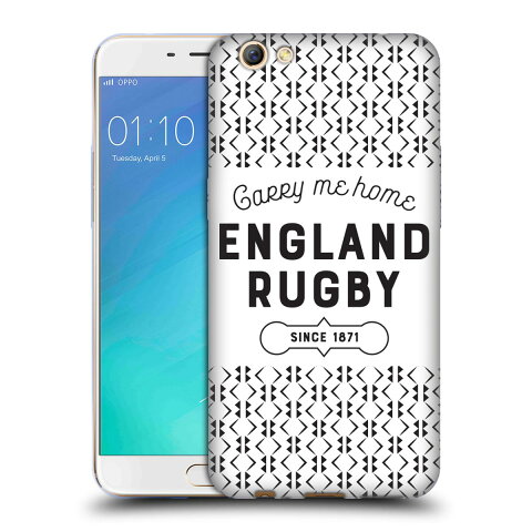 送料無料 オフィシャル ENGLAND RUGBY UNION 2017/18 ヘリテージ ソフトジェルケース OPPO スマホケース