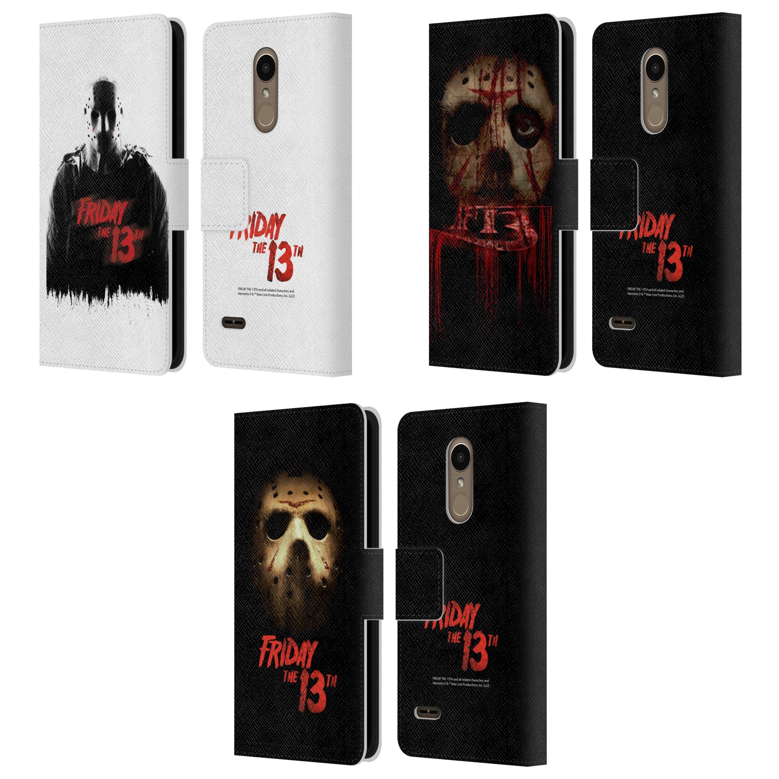 公式ライセンス Friday the 13th 2009 グラフィック レザー手帳型ウォレットタイプケース LG 電話 スマホケース 全機種対応 グッズ