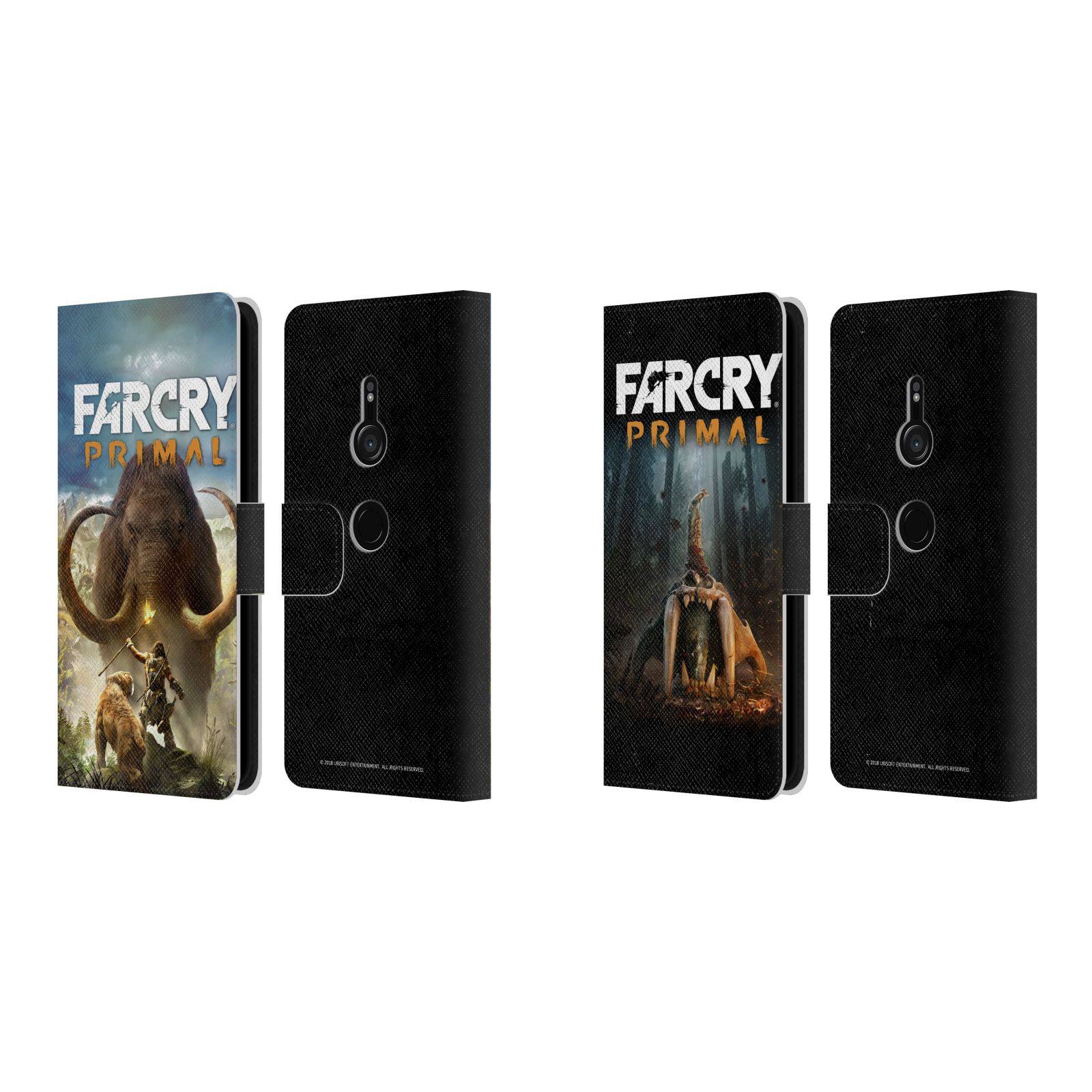 公式ライセンス Far Cry プライマル キーアート レザー手帳型ウォレットタイプケース Sony 電話 1 スマホケース 全機種対応 グッズ