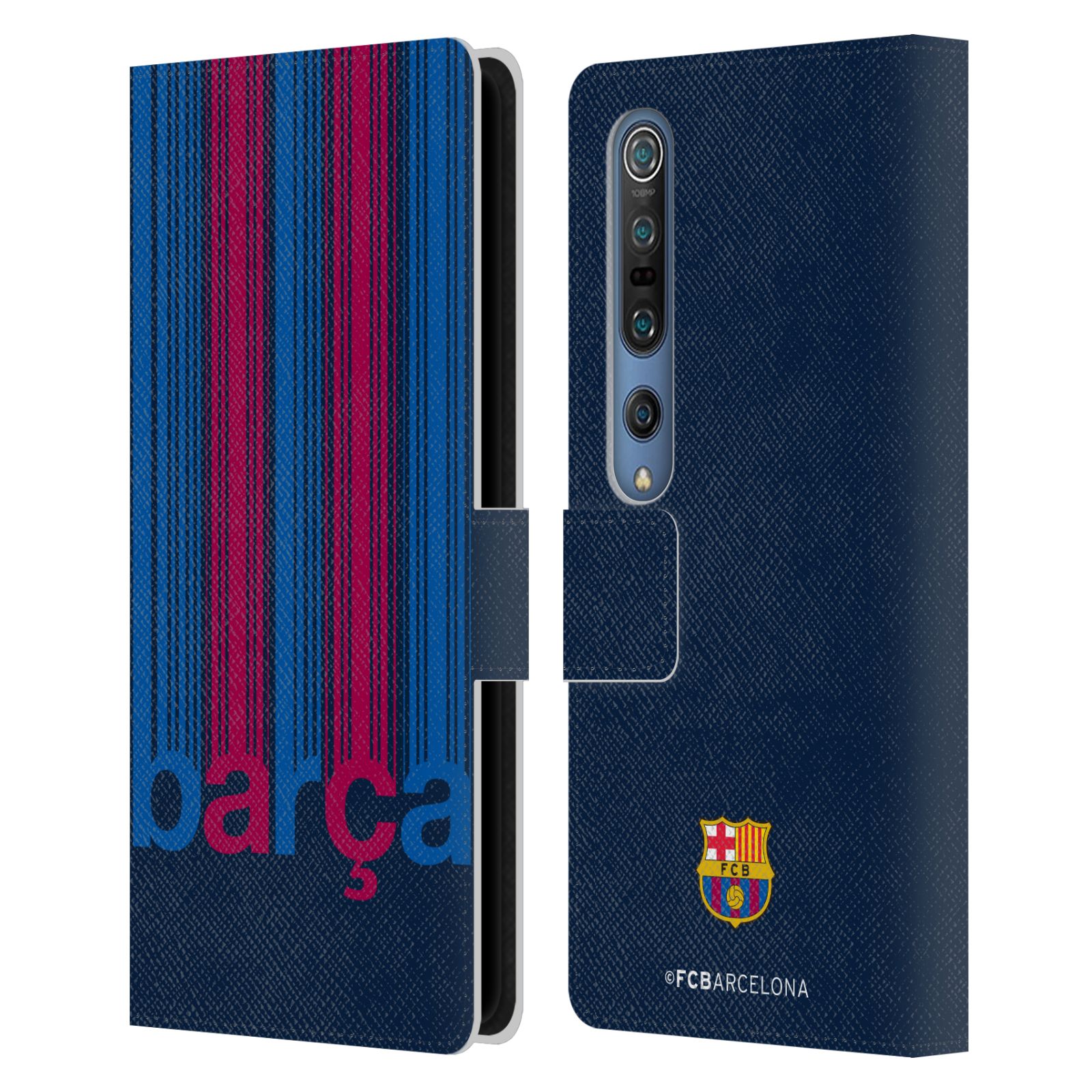 公式ライセンス FC Barcelona チャンピオンズ レザー手帳型ウォレットタイプケース Xiaomi 電話 スマホケース