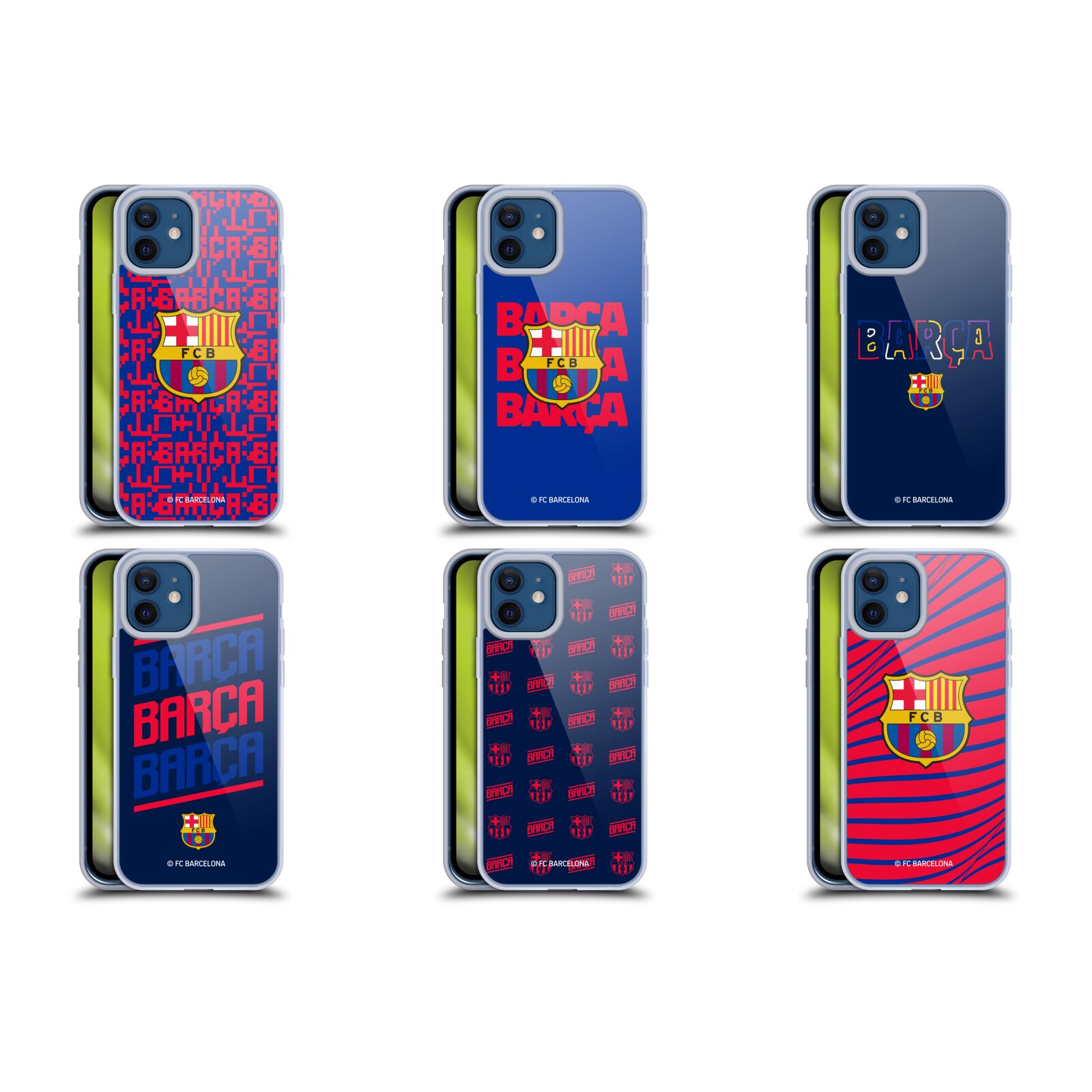 公式ライセンス FC Barcelona グラフィック ソフトジェルケース Apple iPhone 電話 FCバルセロナ FCB サポーター フットサル クラブチーム バルセロナ スペイン サッカー選手 部活 スポーツ グ…