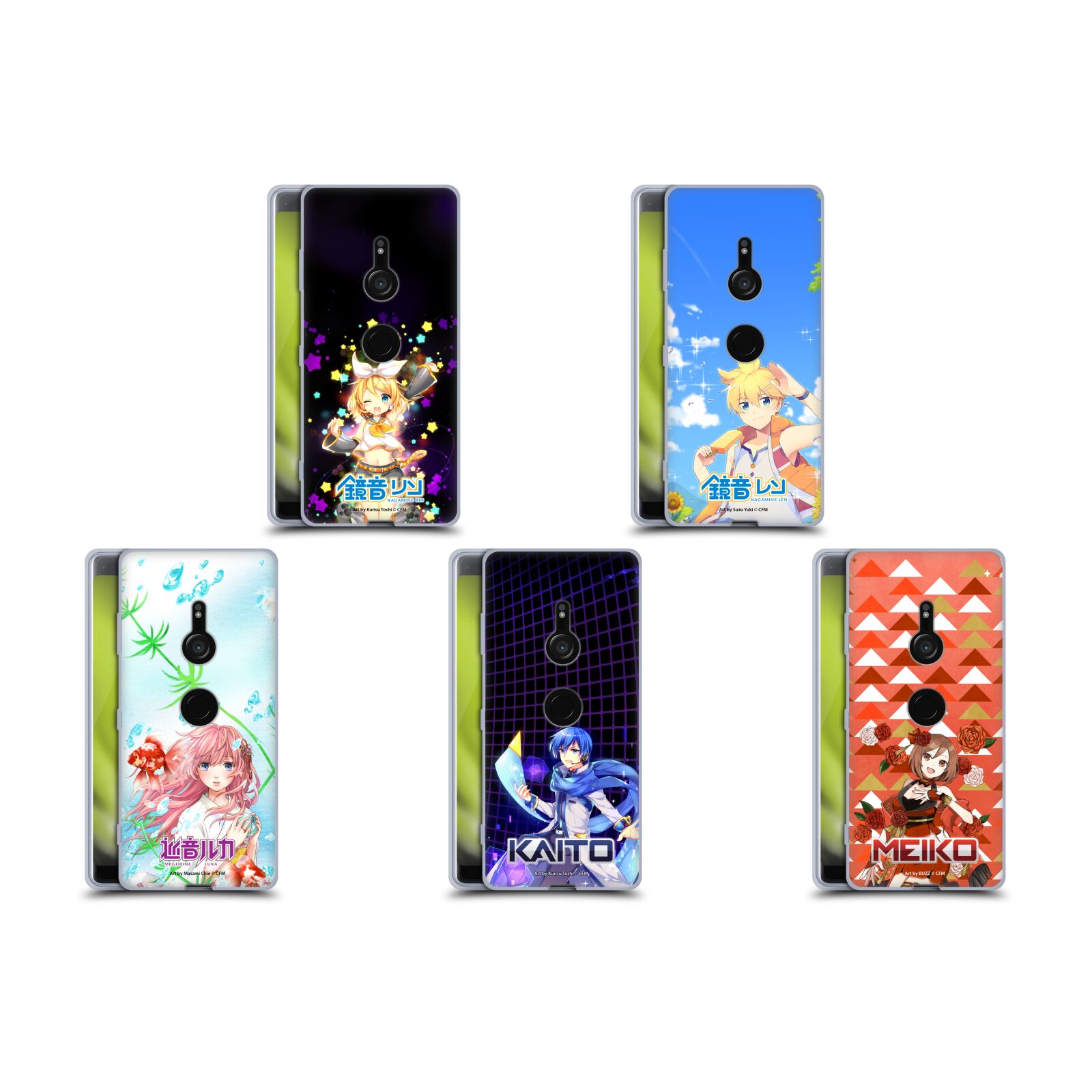 公式ライセンス Hatsune Miku キャラクター ソフトジェルケース Sony 電話 1 初音ミク 鏡音リン 鏡音レン 巡音ルカ ボカロ スマホケース 全機種対応 グッズ ワイヤレス充電 対応 Qiワイヤレス充電