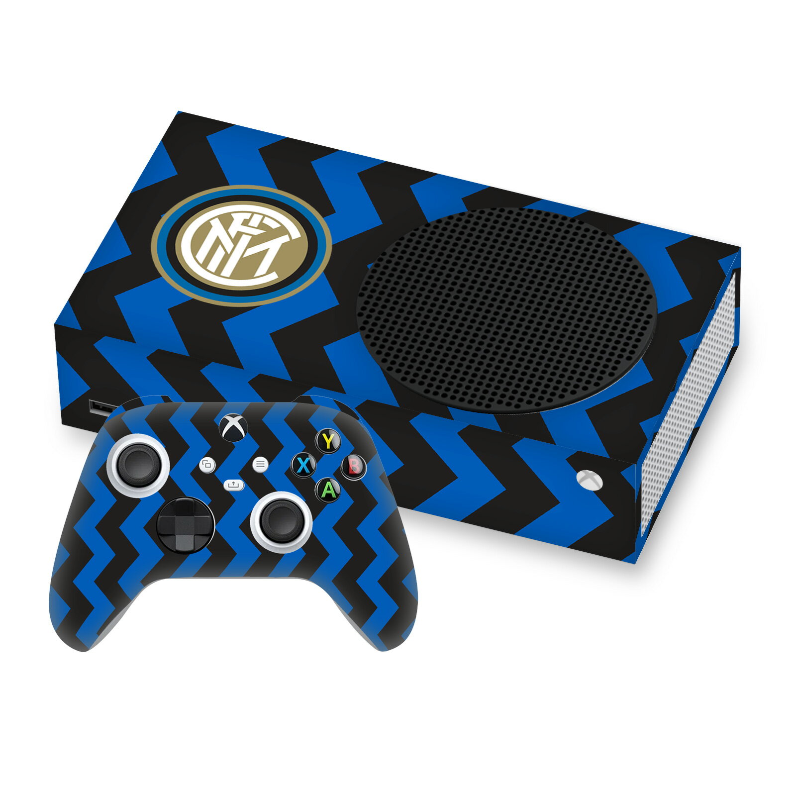 公式ライセンス Inter Milan 2020/21 クレスト・キット マット加工　ビニールステッカー スキン　転写シール Xbox Series S スマホケース 全機種対応 グッズ ジョイコン スイッチカバー 任天堂