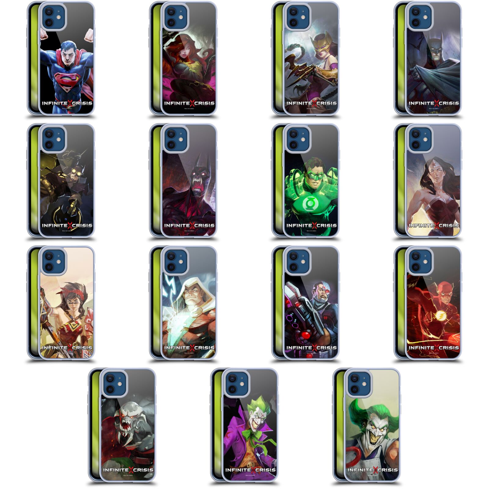 公式ライセンス Infinite Crisis キャラクター ソフトジェルケース Apple iPhone 電話 スマホケース 全機種対応 グッズ ワイヤレス充電 対応 Qiワイヤレス充電 Qi充電
