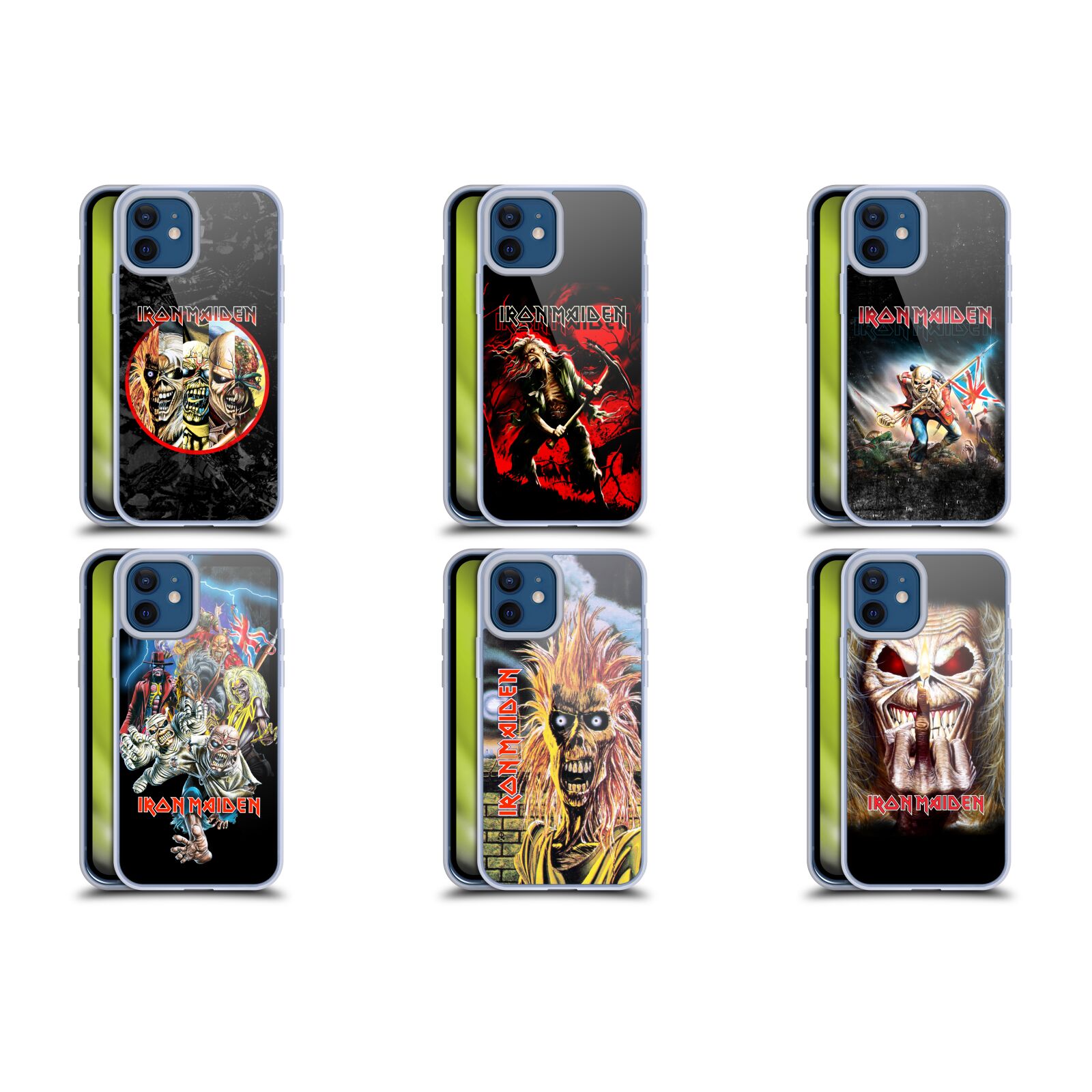 公式ライセンス Iron Maiden アート ソフトジェルケース Apple iPhone 電話 スマホケース 全機種対応 グッズ ワイヤレス充電 対応 Qiワイヤレス充電 Qi充電