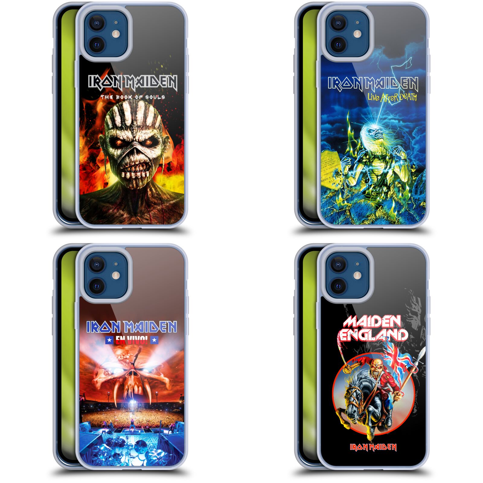 公式ライセンス Iron Maiden ツアー ソフトジェルケース Apple iPhone 電話 スマホケース 全機種対応 グッズ ワイヤレス充電 対応 Qiワイヤレス充電 Qi充電