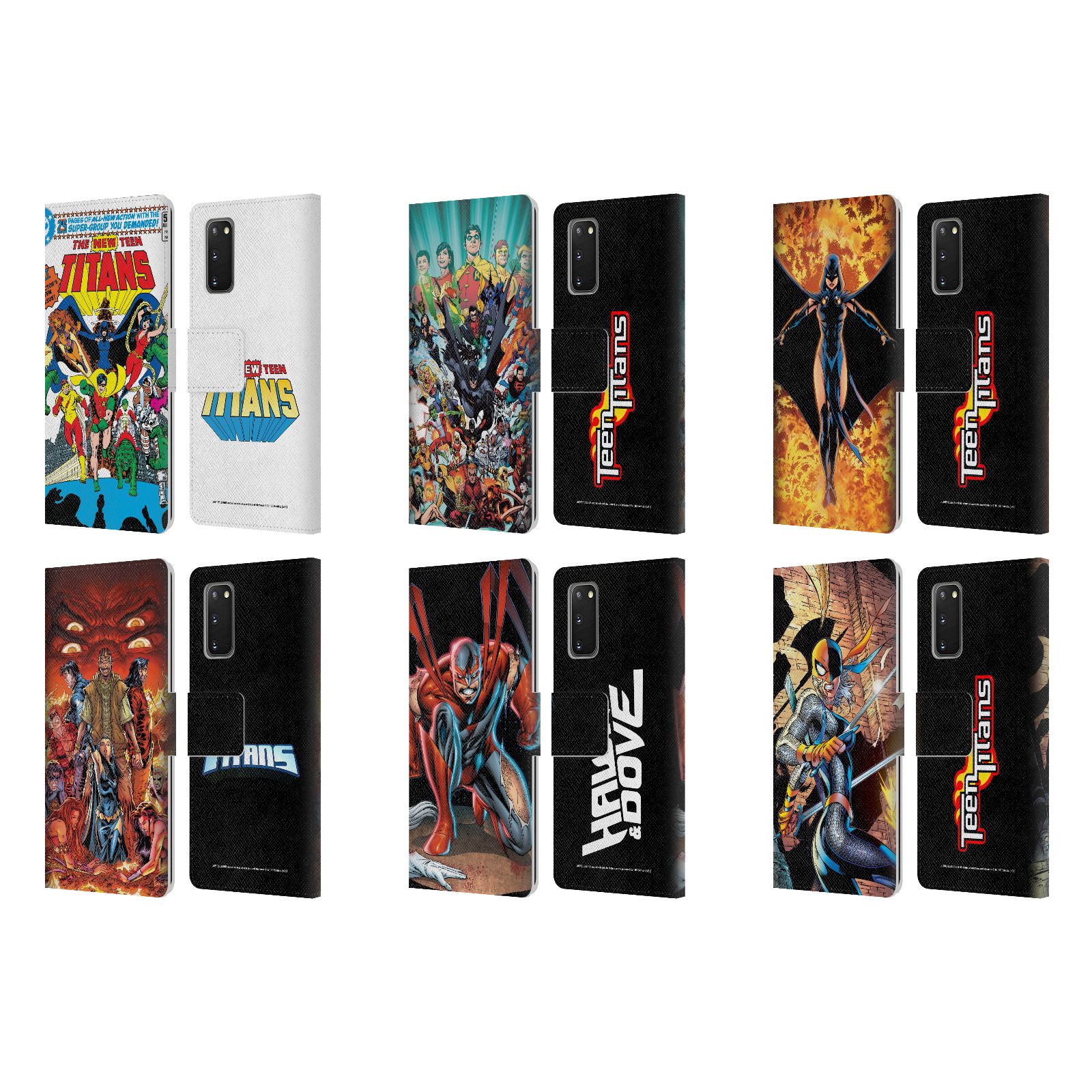 公式ライセンス Justice League DC Comics ティーン・タイタンズ コミックアート レザー手帳型ウォレットタイプケース Samsung 電話 1 スマホケース 全機種対応 グッズ