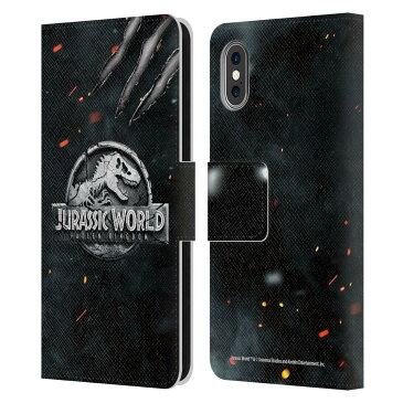 送料無料 オフィシャル JURASSIC WORLD: FALLEN KINGDOM ロゴ レザー手帳型ウォレットタイプケース Apple iPhone スマホケース