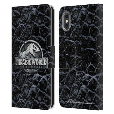 送料無料 オフィシャル JURASSIC WORLD: FALLEN KINGDOM ロゴ レザー手帳型ウォレットタイプケース Apple iPhone スマホケース