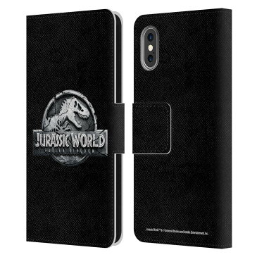 送料無料 オフィシャル JURASSIC WORLD: FALLEN KINGDOM ロゴ レザー手帳型ウォレットタイプケース Apple iPhone スマホケース