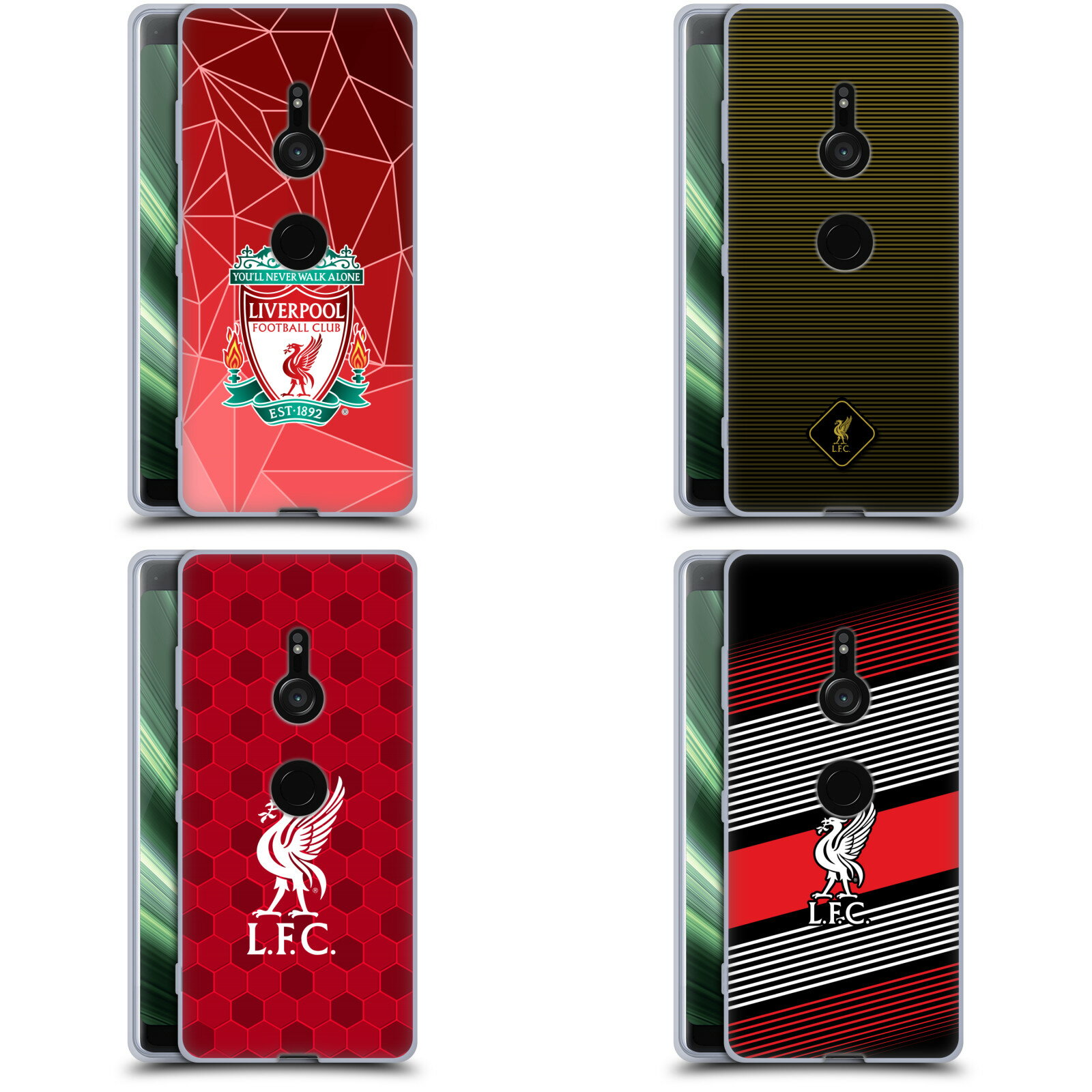 公式ライセンス Liverpool Football Club クレスト＆リバーバード2 ソフトジェルケース Sony 電話 1 スマホケース 全機種対応 グッズ ワイヤレス充電 対応 Qiワイヤレス充電 Qi充電