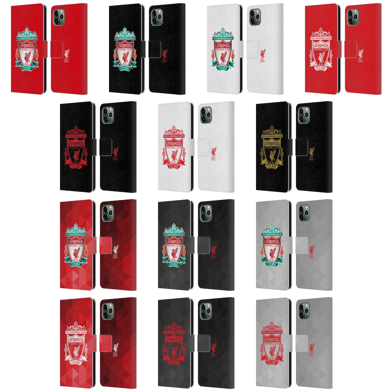 公式ライセンス Liverpool Football Club クレスト1 レザー手帳型ウォレットタイプケース Apple iPhone 電話 スマホケース 全機種対応 グッズ