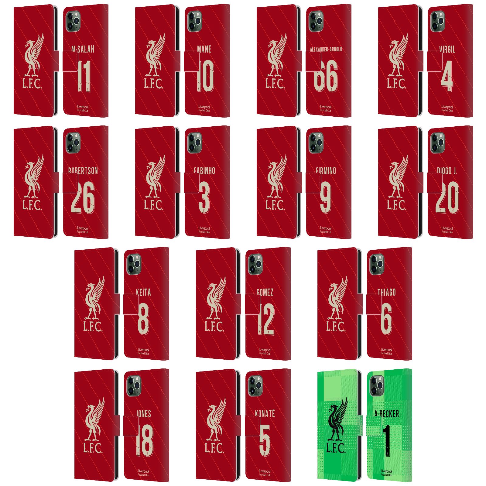 公式ライセンス Liverpool Football Club 2021/22 プレイヤーズ ホームキット グループ1 レザー手帳型ウォレットタイプケース Apple iPhone 電話 スマホケース 全機種対応 グッズ