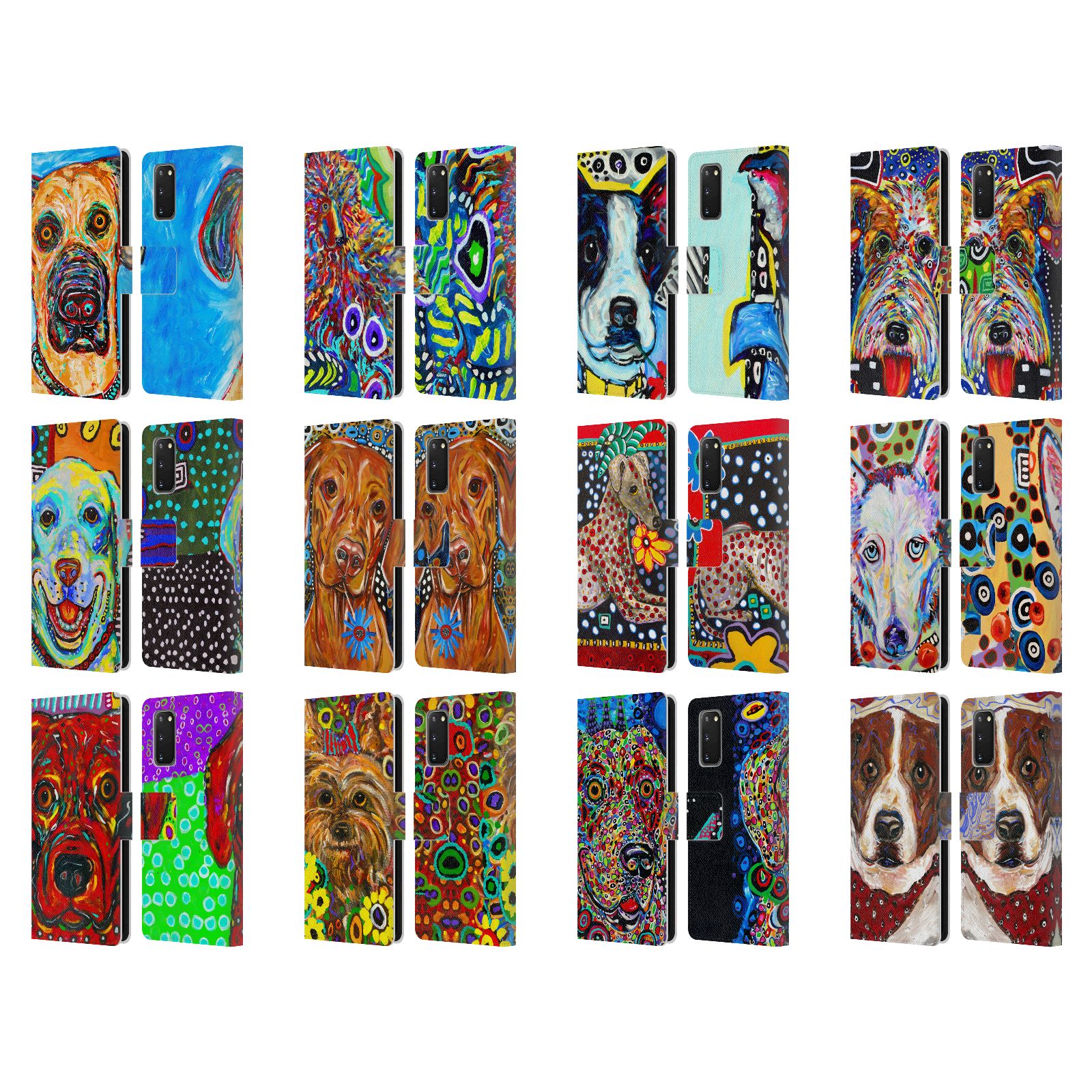 公式ライセンス Mad Dog Art Gallery ドッグス2 レザー手帳型ウォレットタイプケース Samsung 電話 1 スマホケース 全機種対応 グッズ