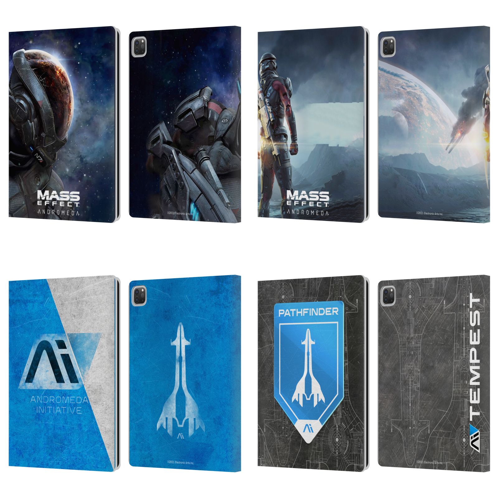 公式ライセンス EA Bioware Mass Effect アンドロメダ グラフィックス レザー手帳型ウォレットタイプケース Apple iPad スマホケース 全機種対応 グッズ