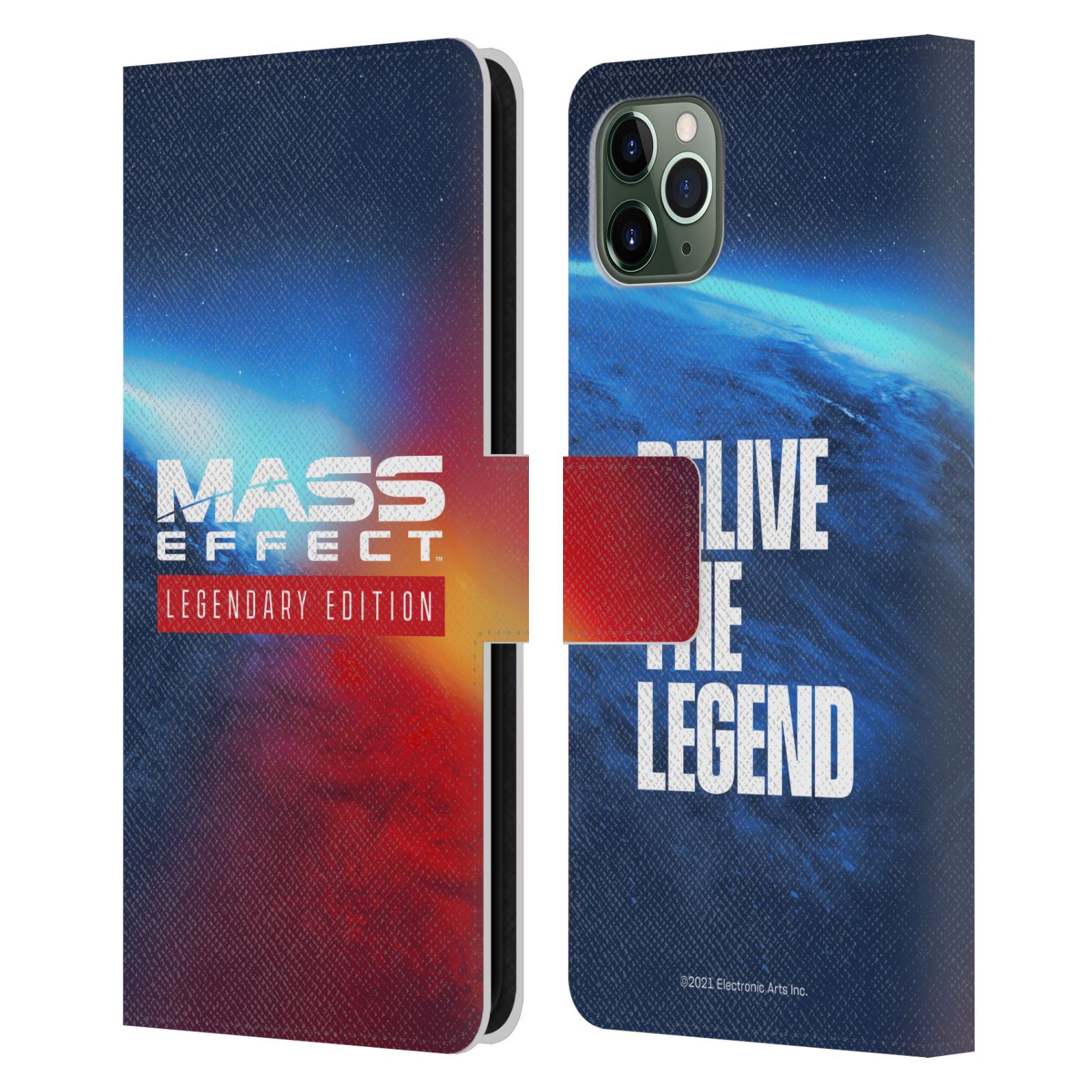 公式ライセンス EA Bioware Mass Effect レジェンダリー・グラフィックス レザー手帳型ウォレットタイプケース Apple iPhone 電話 スマホケース