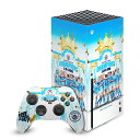 公式ライセンス Manchester City Man City FC 2023 チャンピオンズ マット加工 ビニールステッカー スキン 転写シール Xbox Series X/S One X One S マンC UEFA サポーター