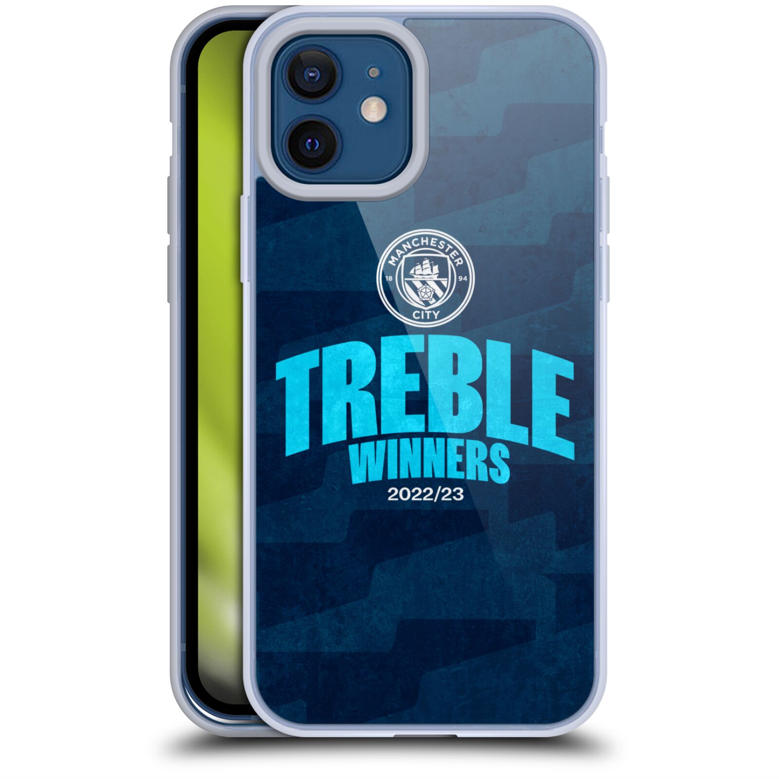 公式ライセンス Manchester City Man City FC 2023トレブル・ウィナーズ ソフトジェルケース Apple iPhone 電話 マンチェスター・シティ マンチェスター シティ マンC UEFA サポーター サッカ…