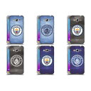 公式ライセンス Manchester City Man City FC ジオメトリック・バッジ ソフトジェルケース Samsung 電話 3 マンチェスター・シティ マンチェスター シティ マンC UEFA サポーター サッカー サッカー部