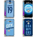 公式ライセンス Manchester City Man City FC 2019チャンピオンズ ソフトジェルケース Samsung 電話 3 マンチェスター・シティ マンチェスター シティ マンC UEFA サポーター サッカー サッカー部 グッズ