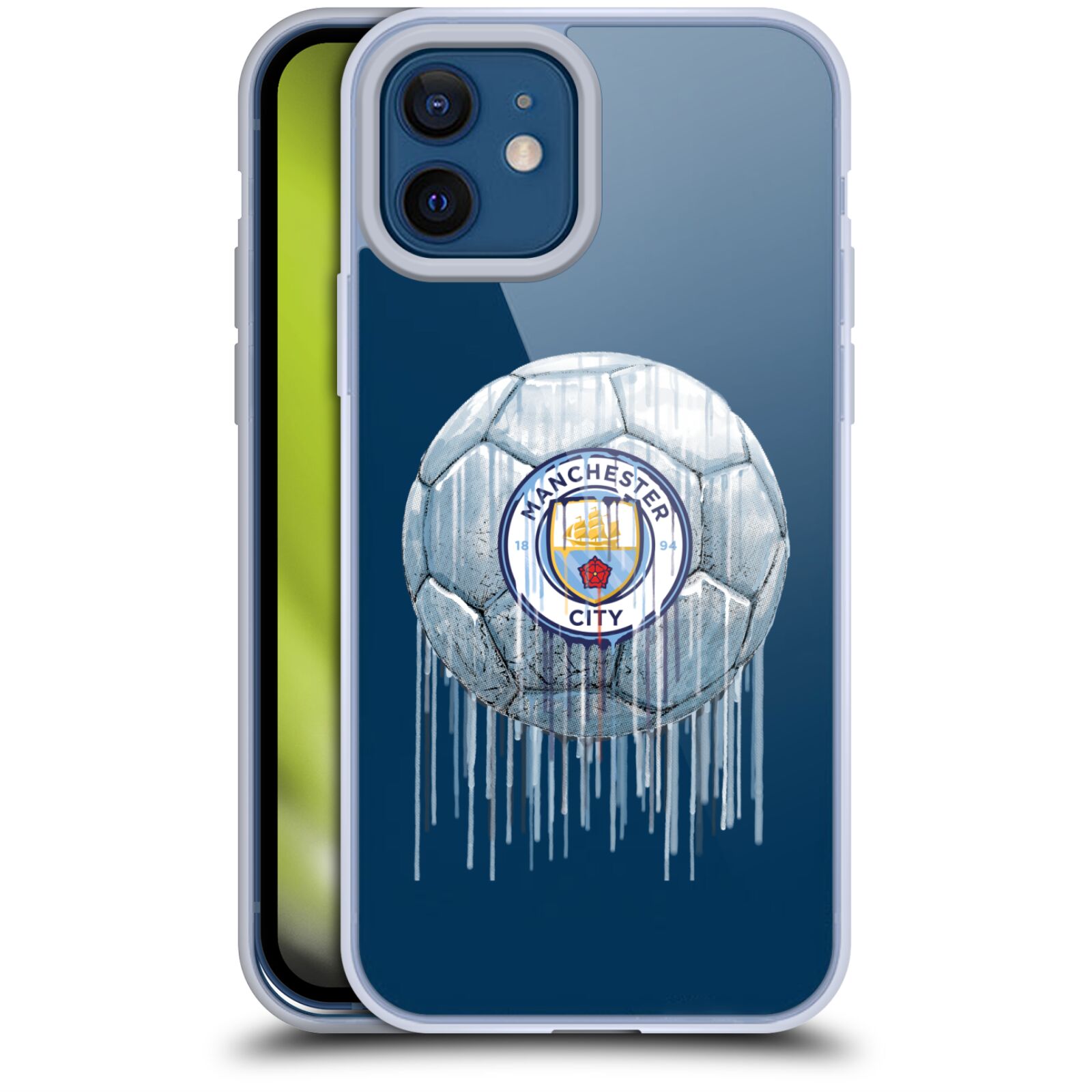 公式ライセンス Manchester City Man City FC ドリップアート ソフトジェルケース Apple iPhone 電話 マンチェスター・シティ マンチェスター シティ マンC UEFA サポーター サッカー サッカー…