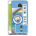 公式ライセンス Manchester City Man City FC プライド ソフトジェルケース Motorola 電話 マンチェスター・シティ マンチェスター シティ マンC UEFA サポーター サッカー サッカー部 フットサル Qi充電