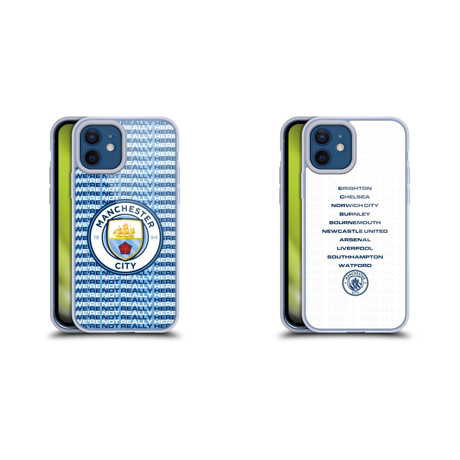 公式ライセンス Manchester City Man City FC We re Not Really Here ソフトジェルケース Apple iPhone 電話 マンチェスター・シティ マンチェスター シティ マンC UEFA サポーター サッカー …