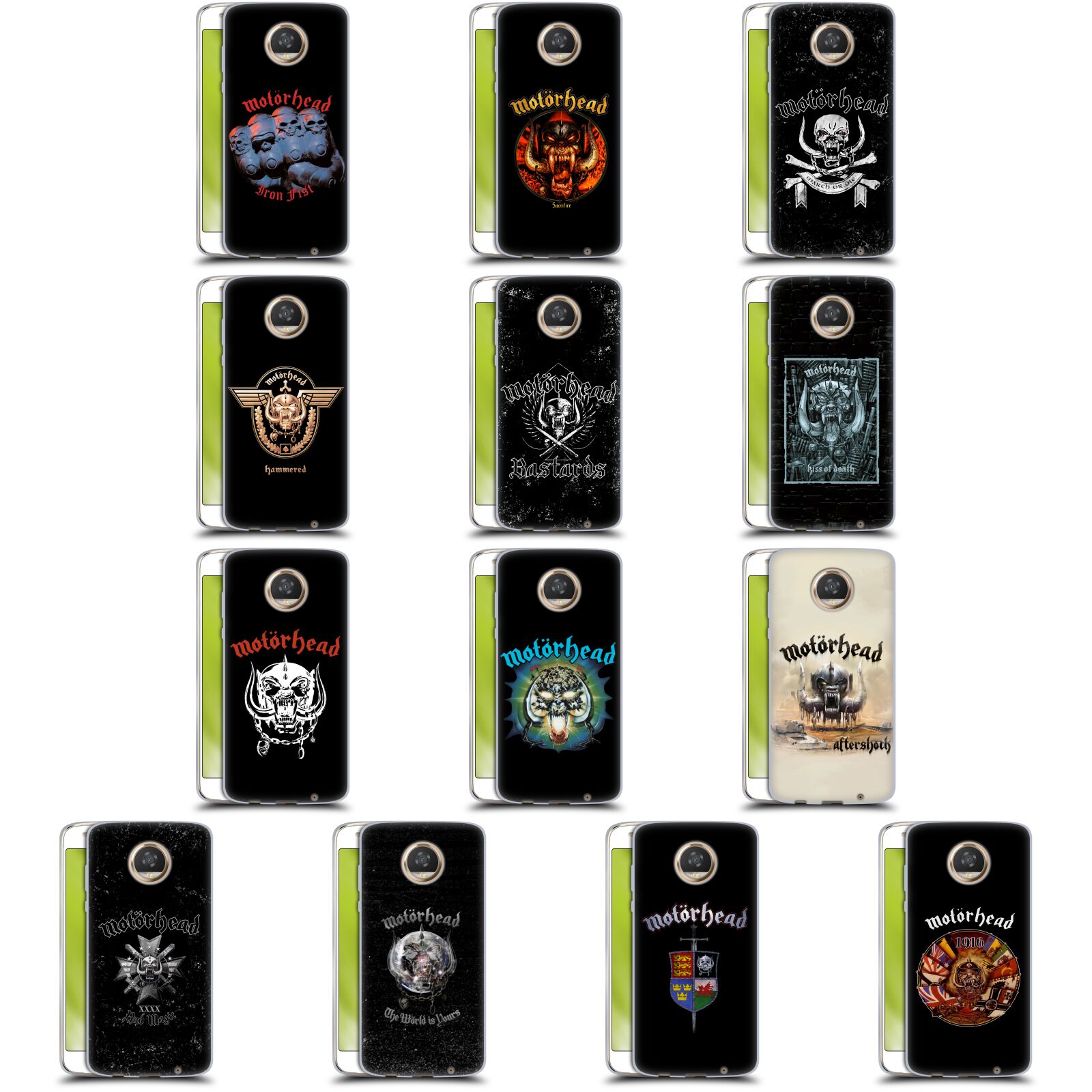 公式ライセンス Motorhead アルバムカバー ソフトジェルケース Motorola 電話 スマホケース 全機種対応 グッズ ワイヤレス充電 対応 Qiワイヤレス充電 Qi充電