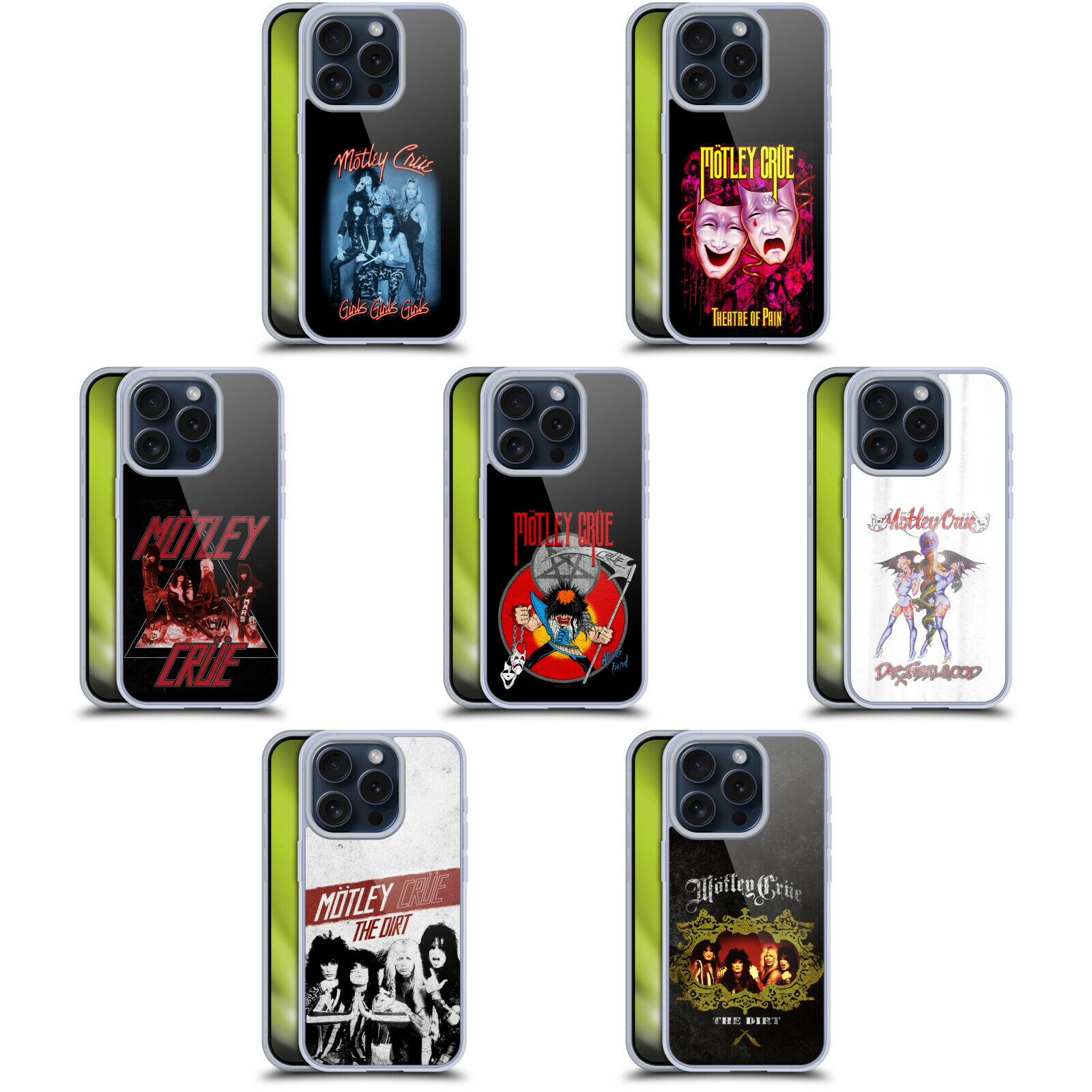 公式ライセンス Motley Crue キーアート ソフトジェルケース Apple iPhone 電 ...