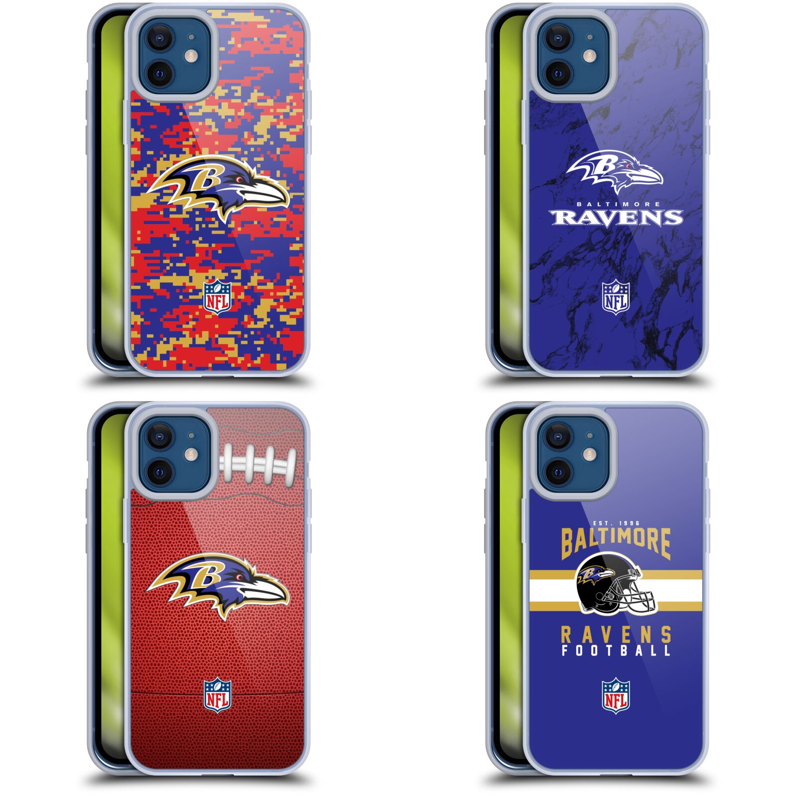 公式ライセンス NFL Baltimore Ravens Graphics ソフトジェルケース Apple iPhone 電話 スマホケース 全機種対応 グッズ ワイヤレス充電 対応 Qiワイヤレス充電 Qi充電