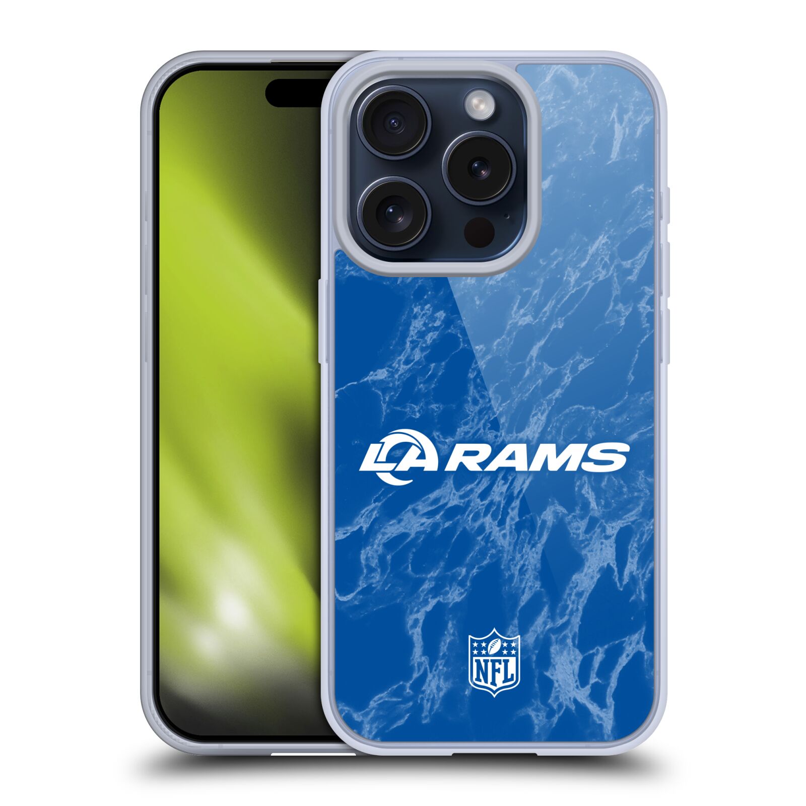 公式ライセンス NFL Los Angeles Rams Graphics ソフトジェルケース Apple iPhone 電話 スマホケース