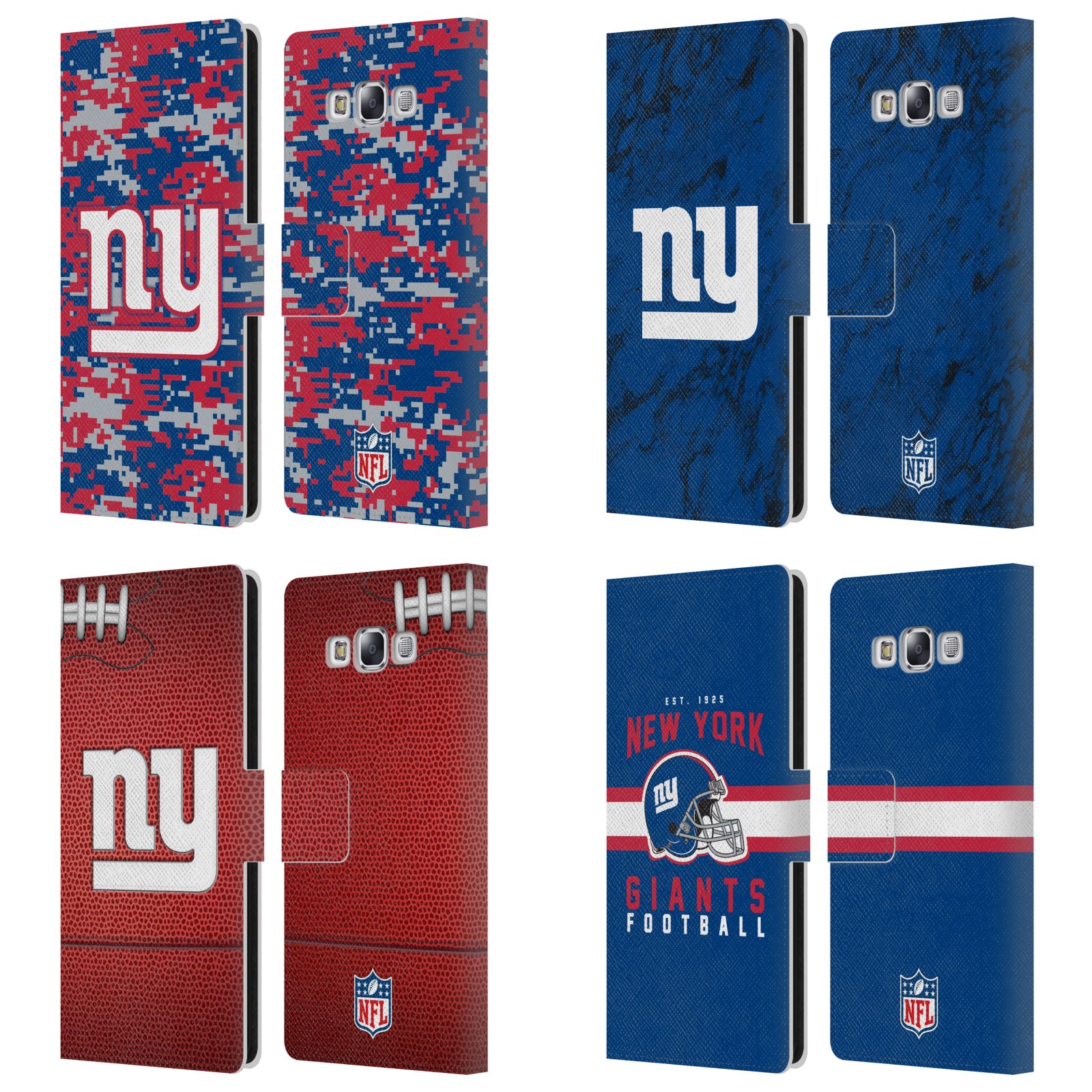 公式ライセンス NFL New York Giants Graphics レザー手帳型ウォレットタイプケース Samsung 電話 3 スマホケース 全機種対応 グッズ