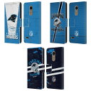公式ライセンス NFL Carolina Panthers Logo Art レザー手帳型ウォレットタイプケース LG 電話 スマホケース 全機種対応 グッズ