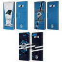 公式ライセンス NFL Carolina Panthers Logo Art レザー手帳型ウォレットタイプケース Samsung 電話 3 スマホケース 全機種対応 グッズ