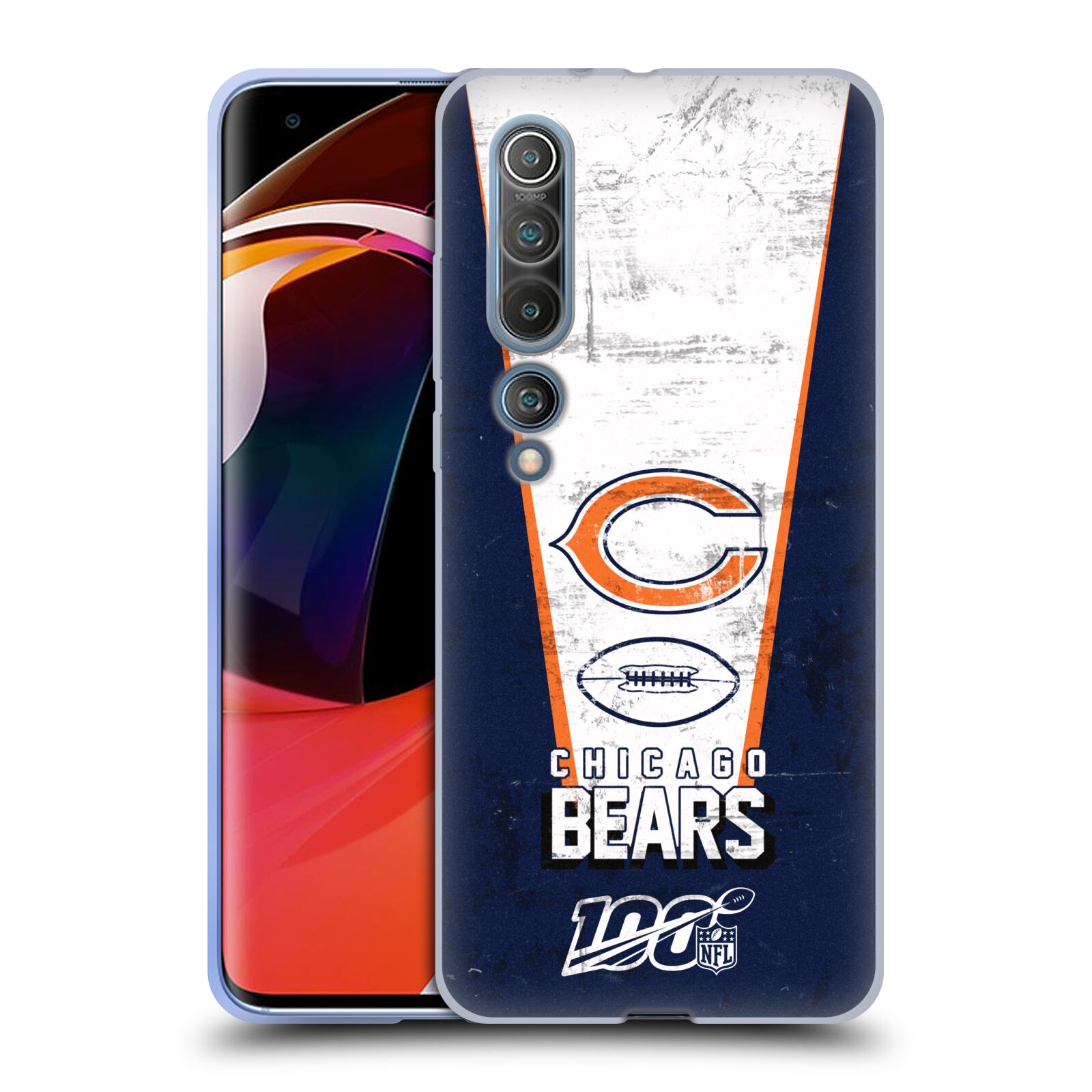 公式ライセンス NFL Chicago Bears Logo Art ソフトジェルケース Xiaomi 電話 スマホケース