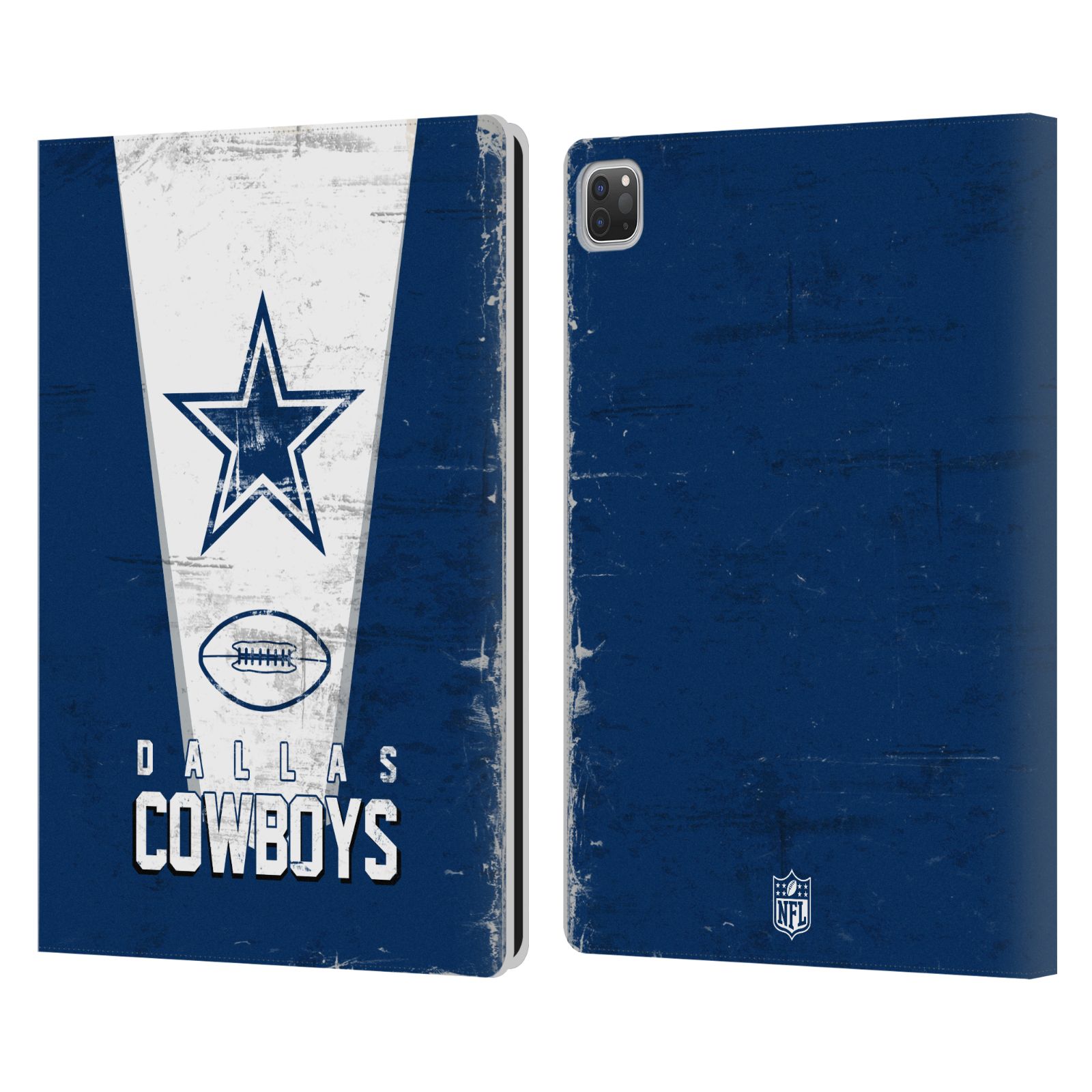 公式ライセンス NFL Dallas Cowboys Logo Art レザー手帳型ウォレットタイプケース Apple iPad スマホケース