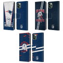 公式ライセンス NFL New England Patriots Logo Art レザー手帳型ウォレットタイプケース Apple iPhone 電話 スマホケース 全機種対応 グッズ