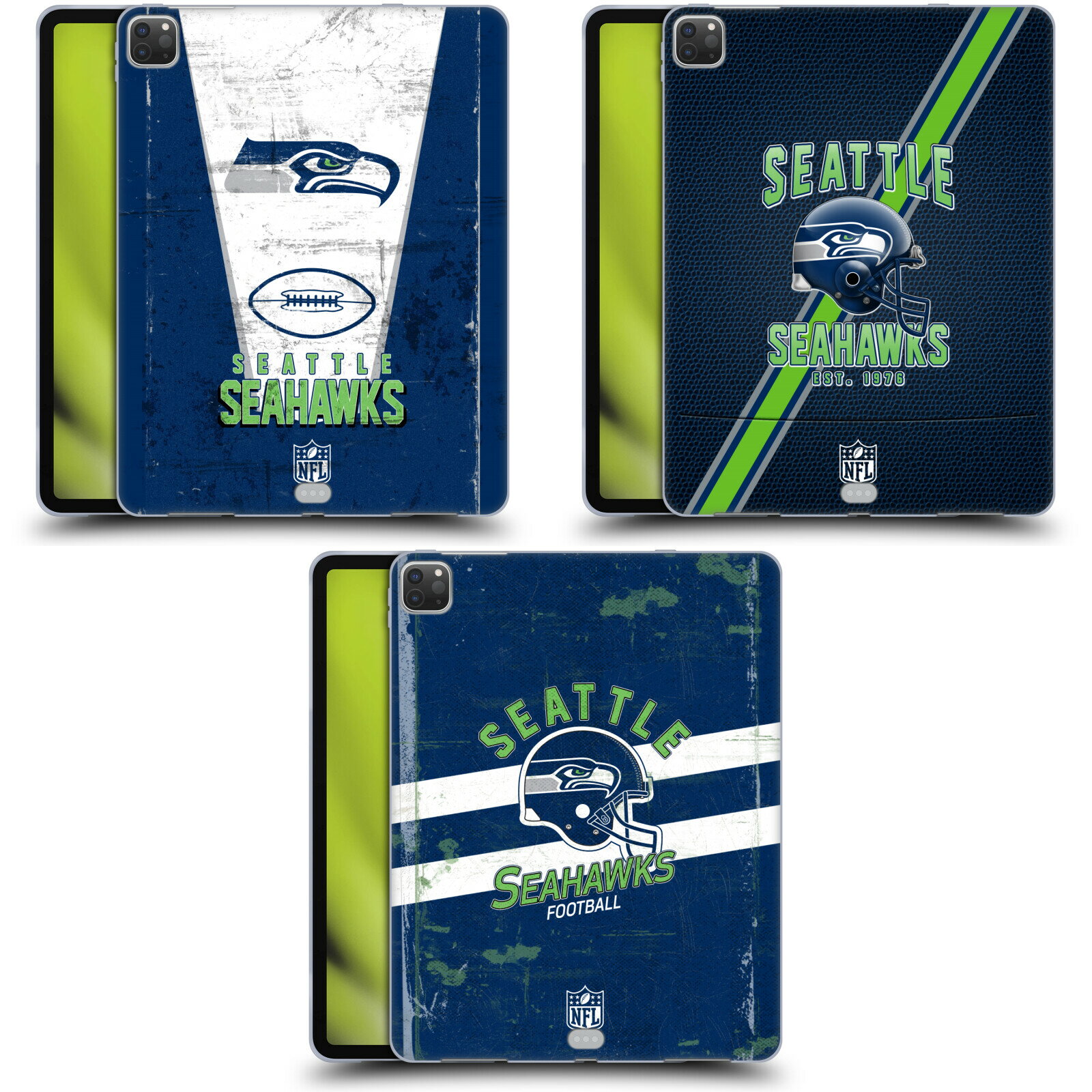 公式ライセンス NFL Seattle Seahawks Logo Art ソフトジェルケース Apple Kindle スマホケース